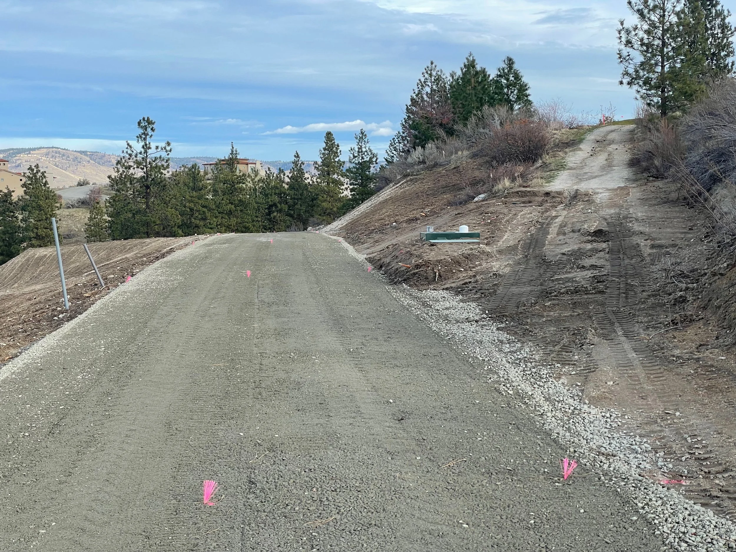 New driveway - Phase I - Chipseal in 2026