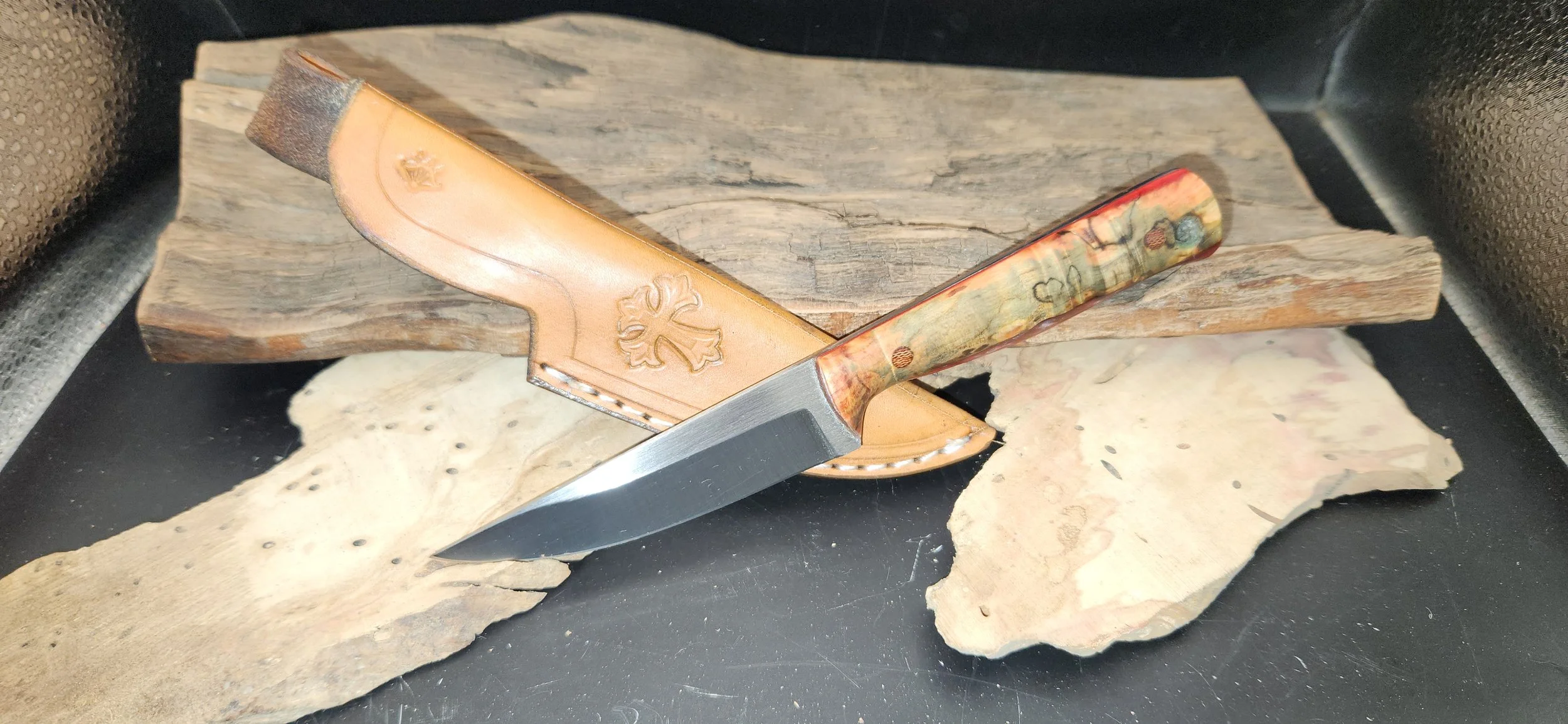 Red Live Edge EDC
