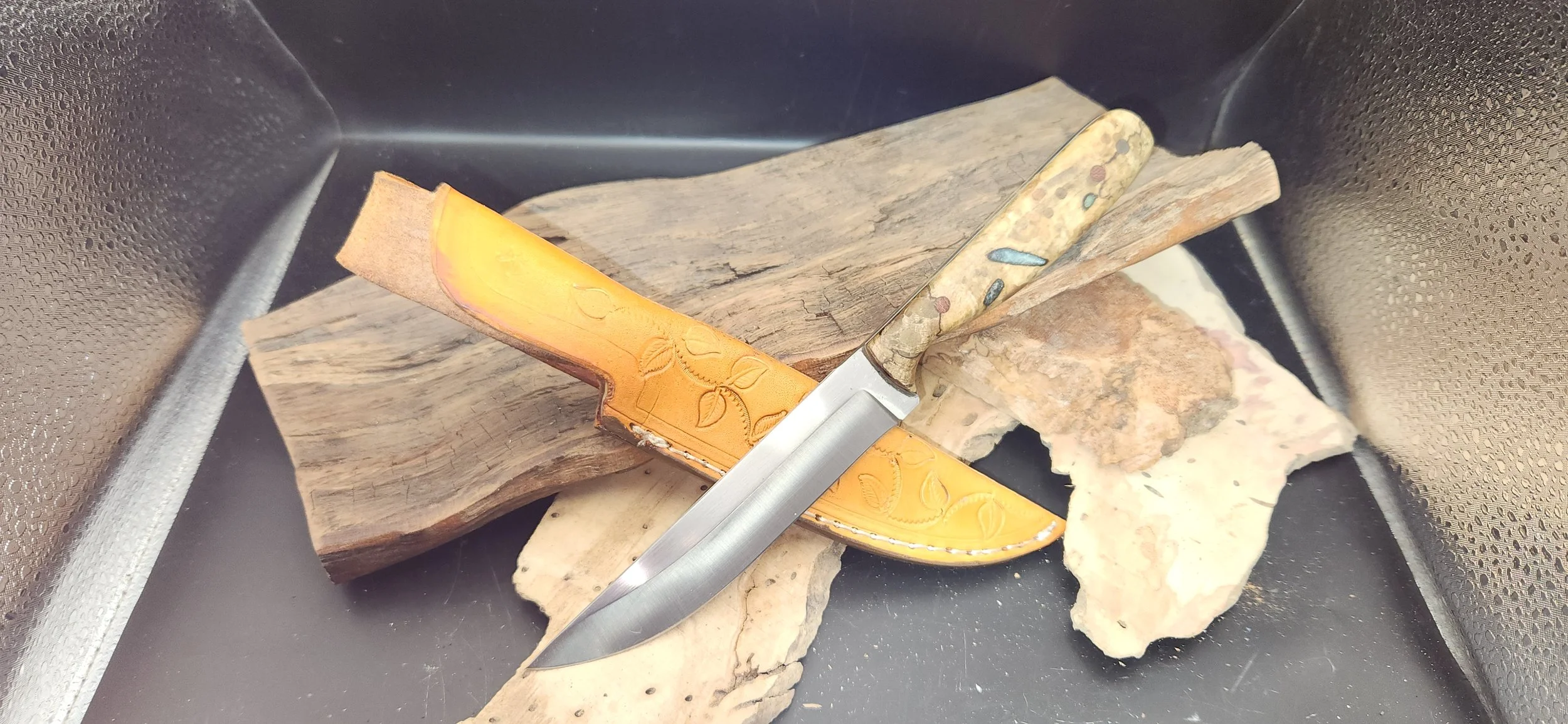 Live Edge Green Kitchen