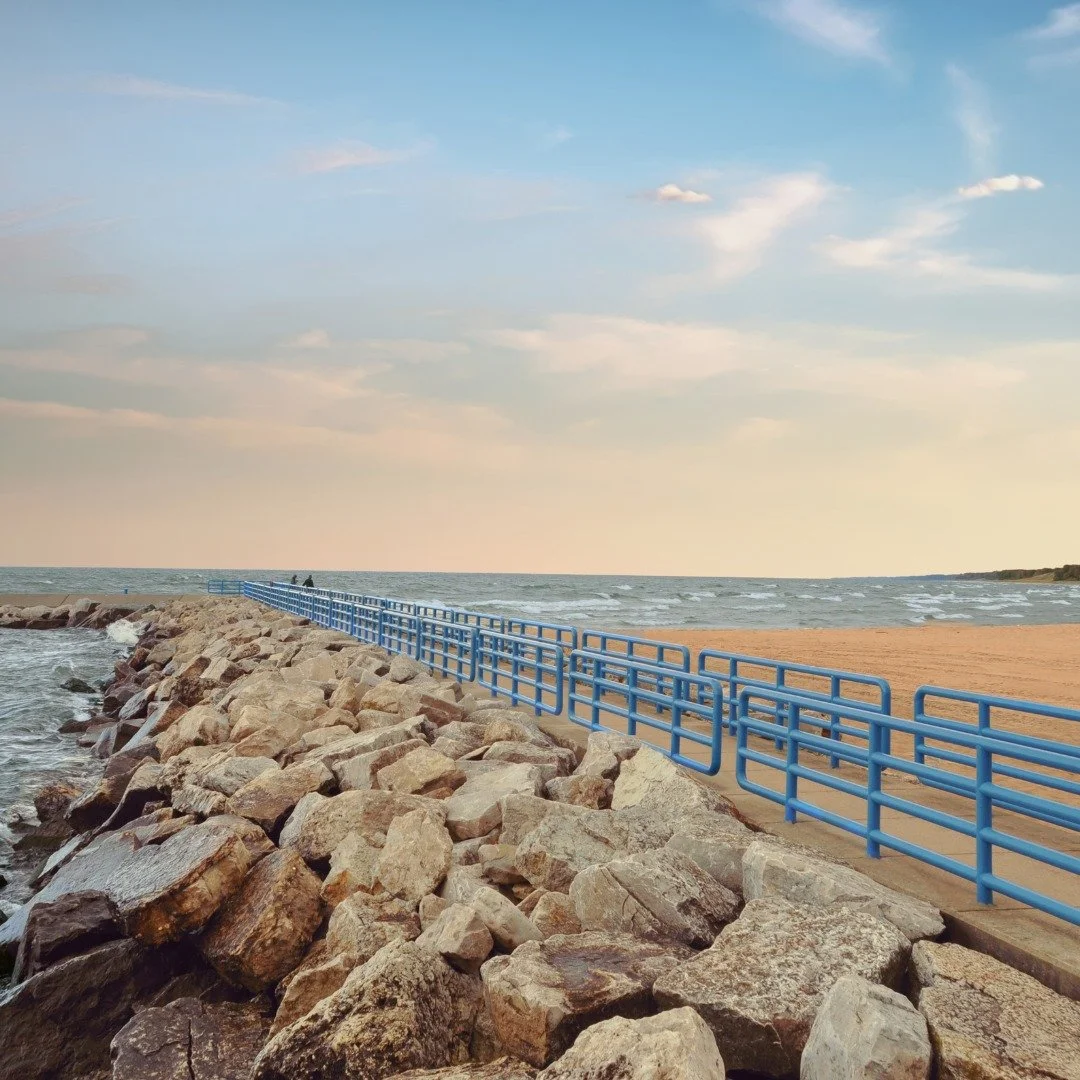 Yes, it&rsquo;s cold. 

But there&rsquo;s something magical about a snowy day on the lakeshore.

The quiet, the sparkle, the promise of spring homes just around the corner. ✨