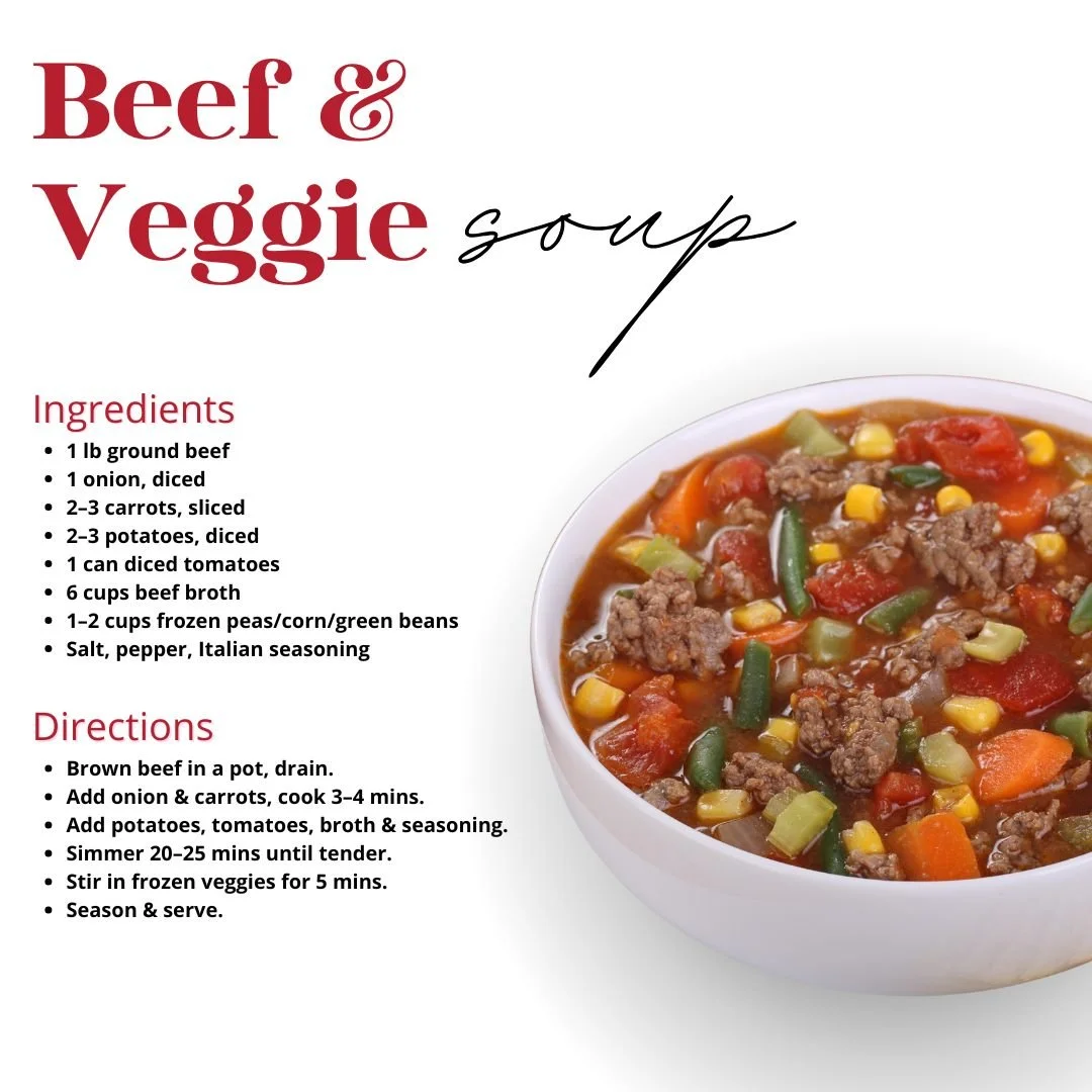 Nothing says January comfort quite like a warm bowl of soup, especially after a snowy Michigan day. 

Here&rsquo;s a cozy favorite I love to make weekly!