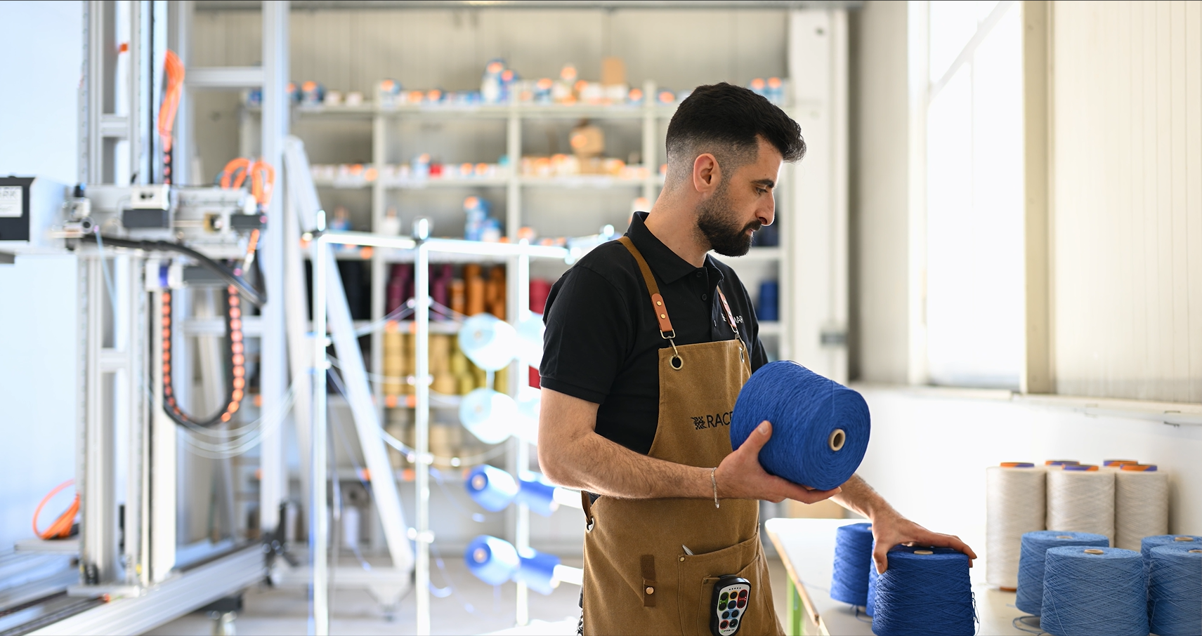  Yarn materials and colors are carefully selected.  