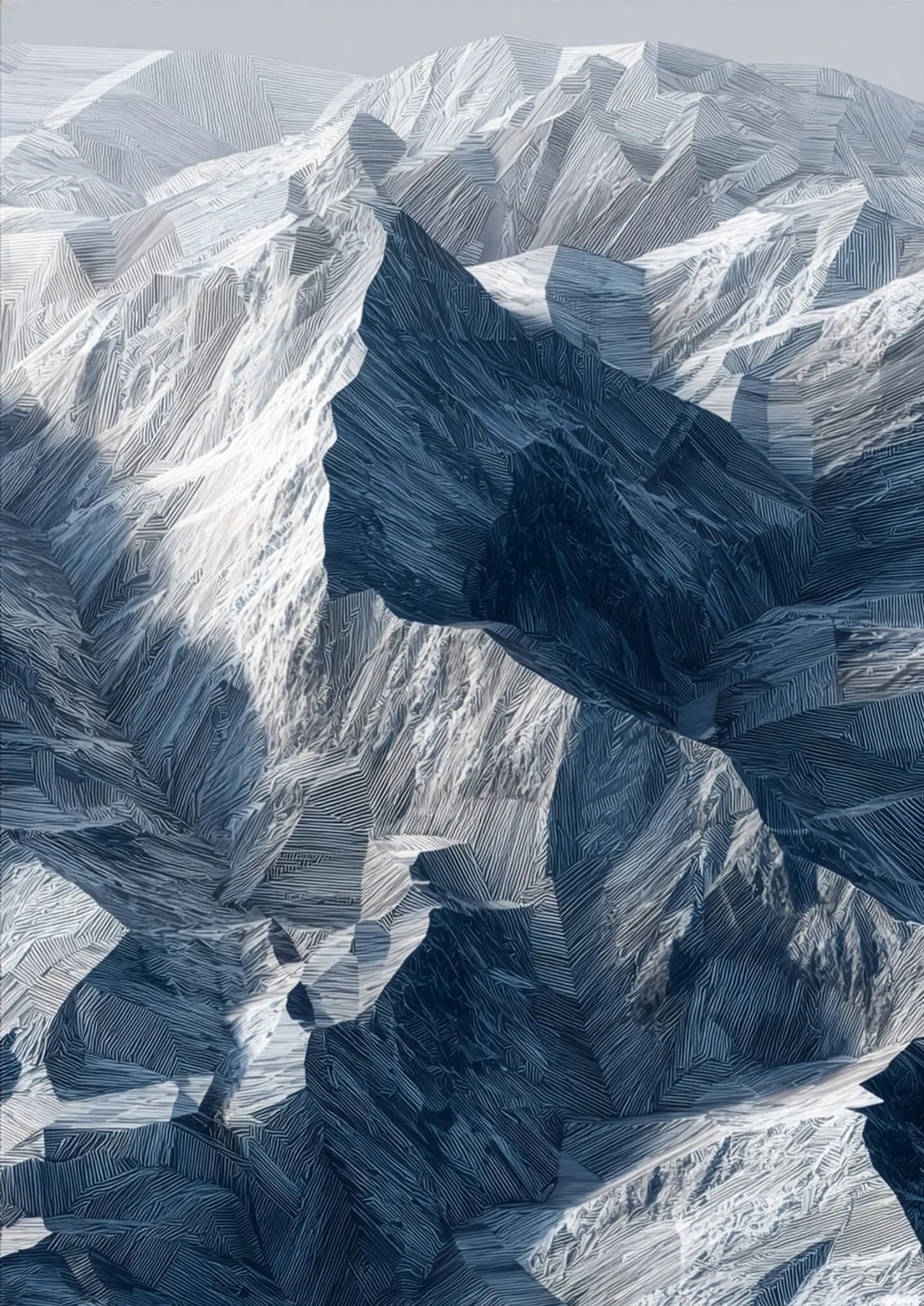  A topographic map of mountains inspires the design team. 