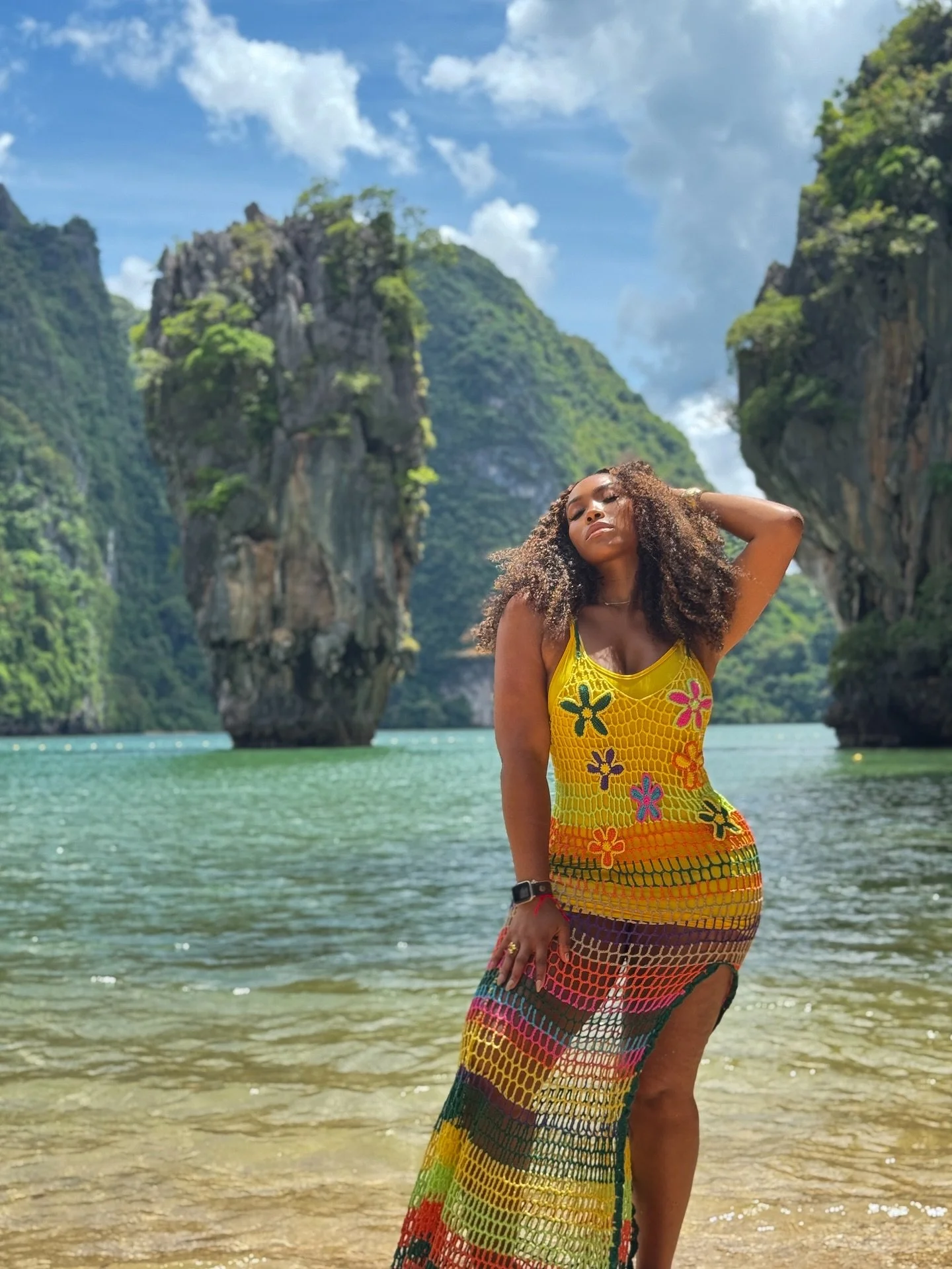 officially got my license 🪪 🙌🏽
.
to chill 😝🩱😶&zwj;🌫️
 📍James Bond Island, Thailand

#sheinthailand #jamesbondisland #jamesbondbeach #thailandislands #thailand_ig #summerbeachwear #beachstyleoutfit #fashionova