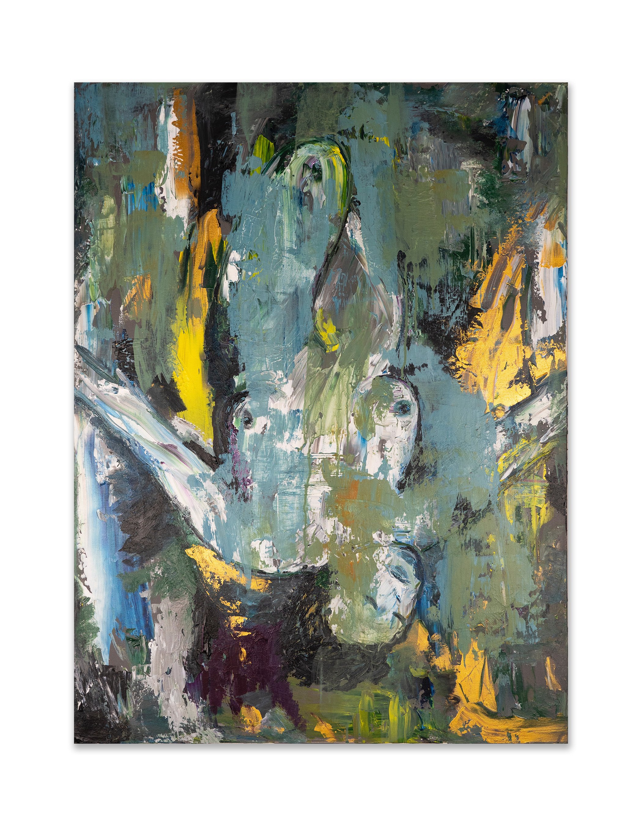 Floating In Shallow Water, Acrylic on canvas, 40x30"
