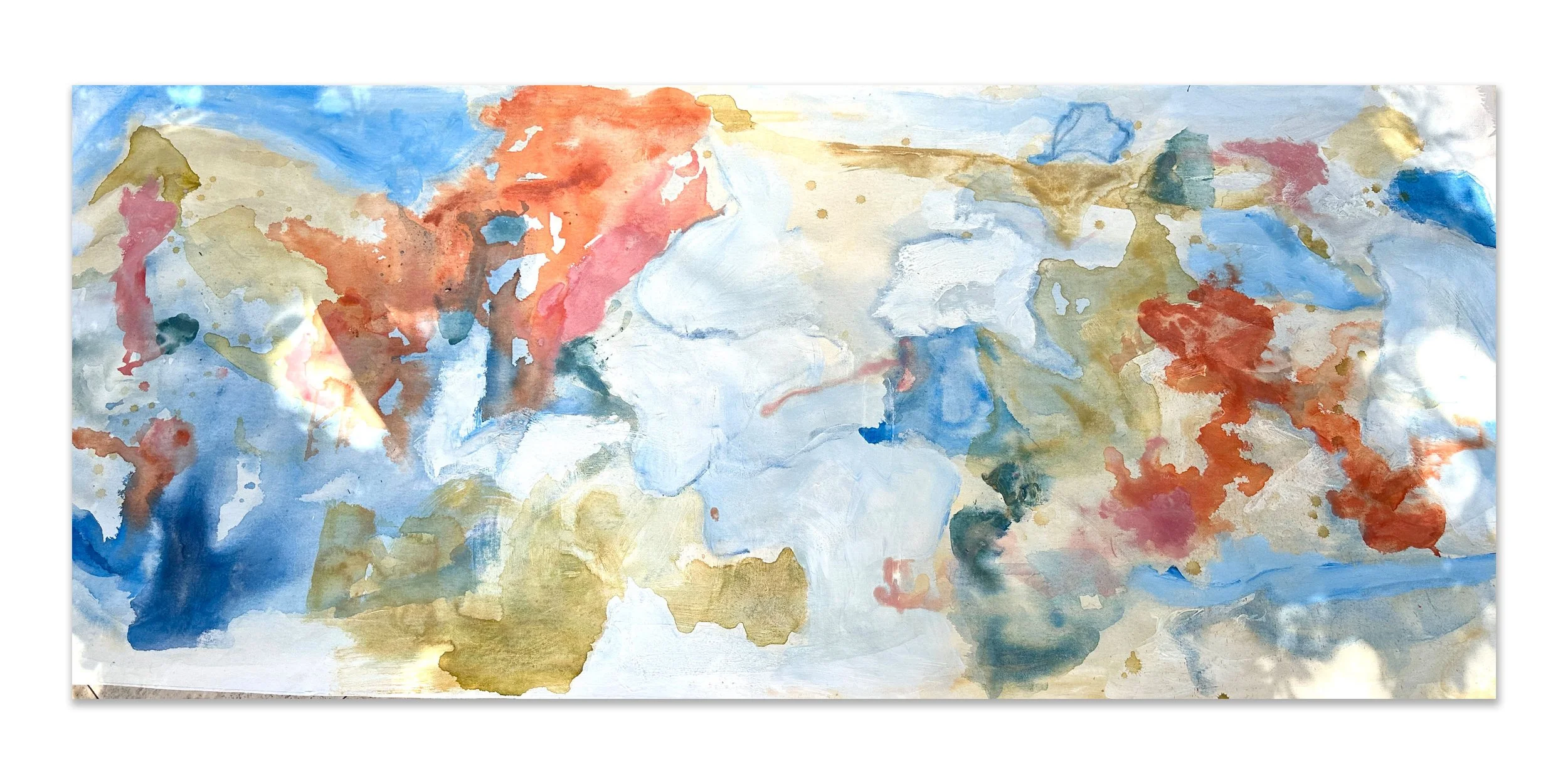 Tide Pool, 2025, Acrylic on canvas, 36x72"