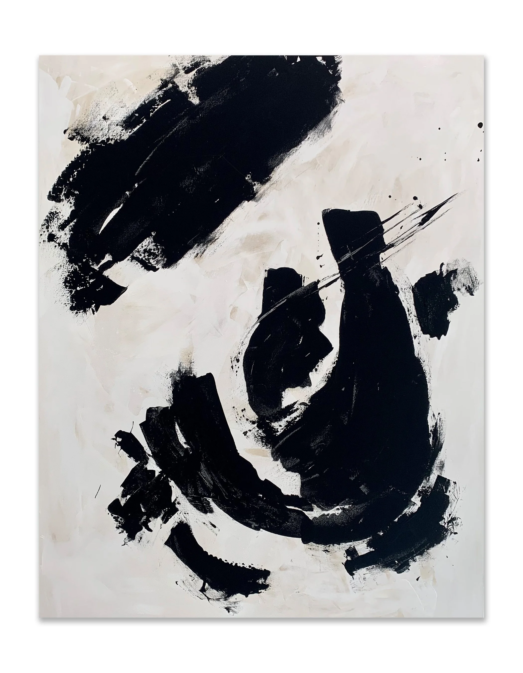 Flight, 2023, Acrylic, oil crayon on canvas, 60x48"