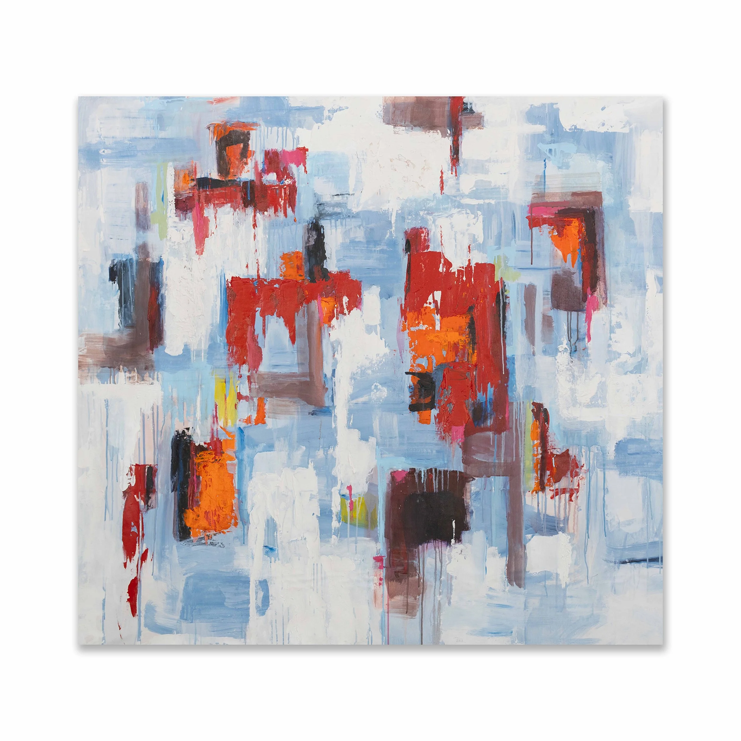 View From the Window, Acrylic in canvas, 63x60"