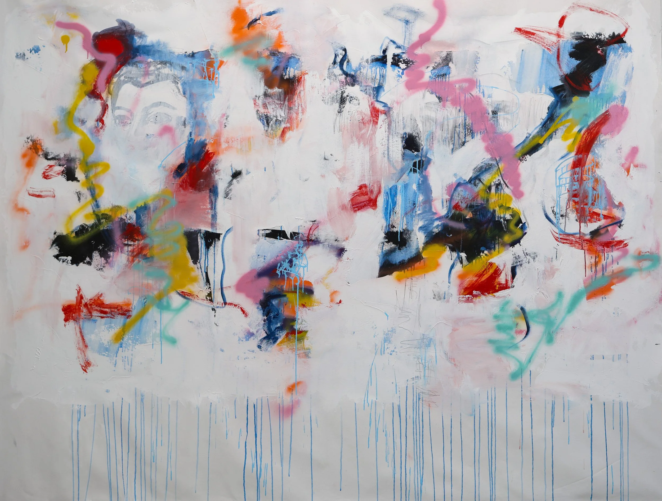 Jazz Notes, 2025, Acrylic, spray paint, graphite on canvas, 78x100.jpg