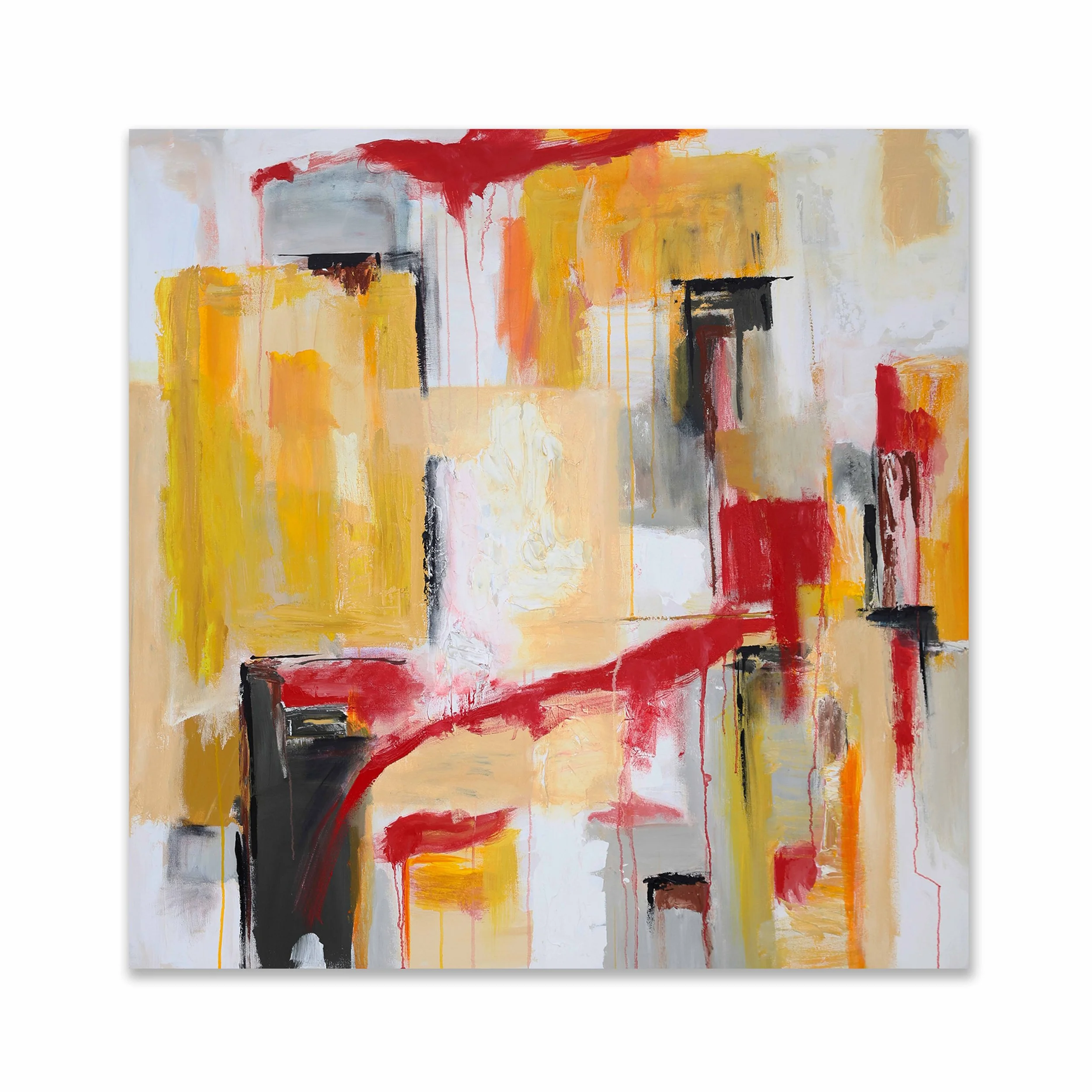 Amber Rose, 2025, Acrylic and oil on canvas, 48x48"