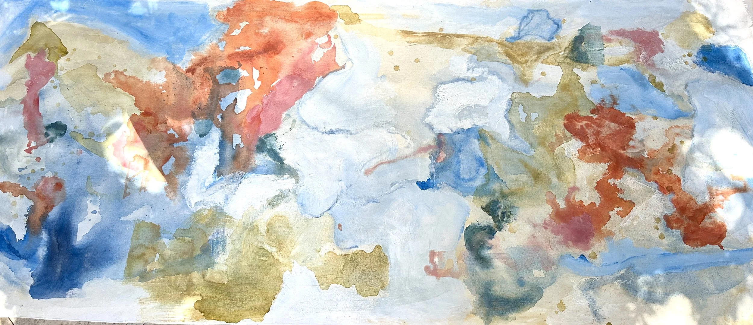 Tide Pool, 2025, Acrylic on canvas, 36x72"