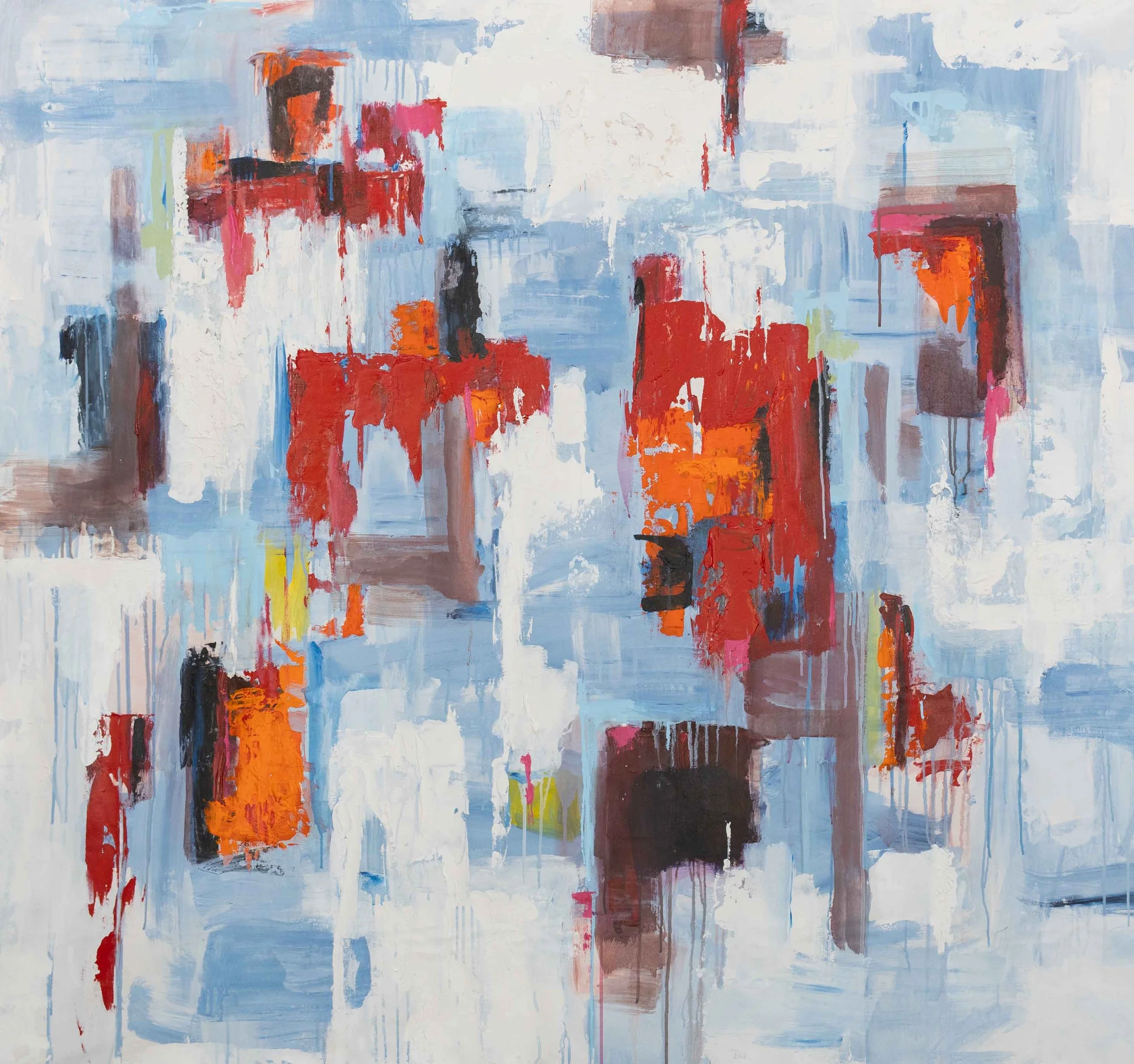 View From the Window, 2025, Acrylic on canvas, 63x58"