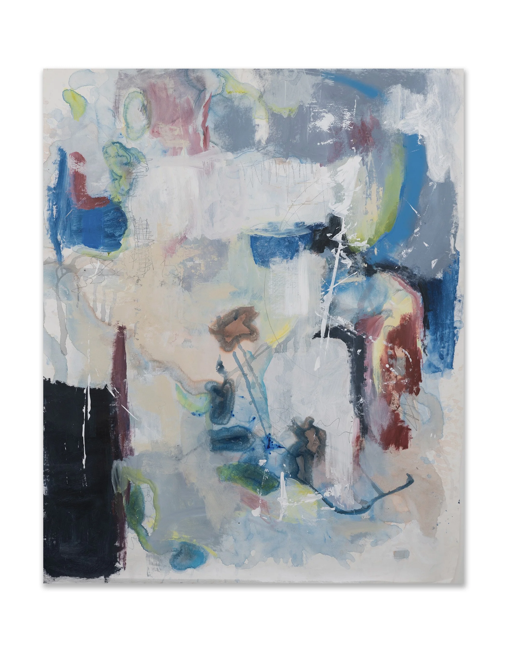 Dawn, 2024, Acrylic and graphite on canvas, 60x49"