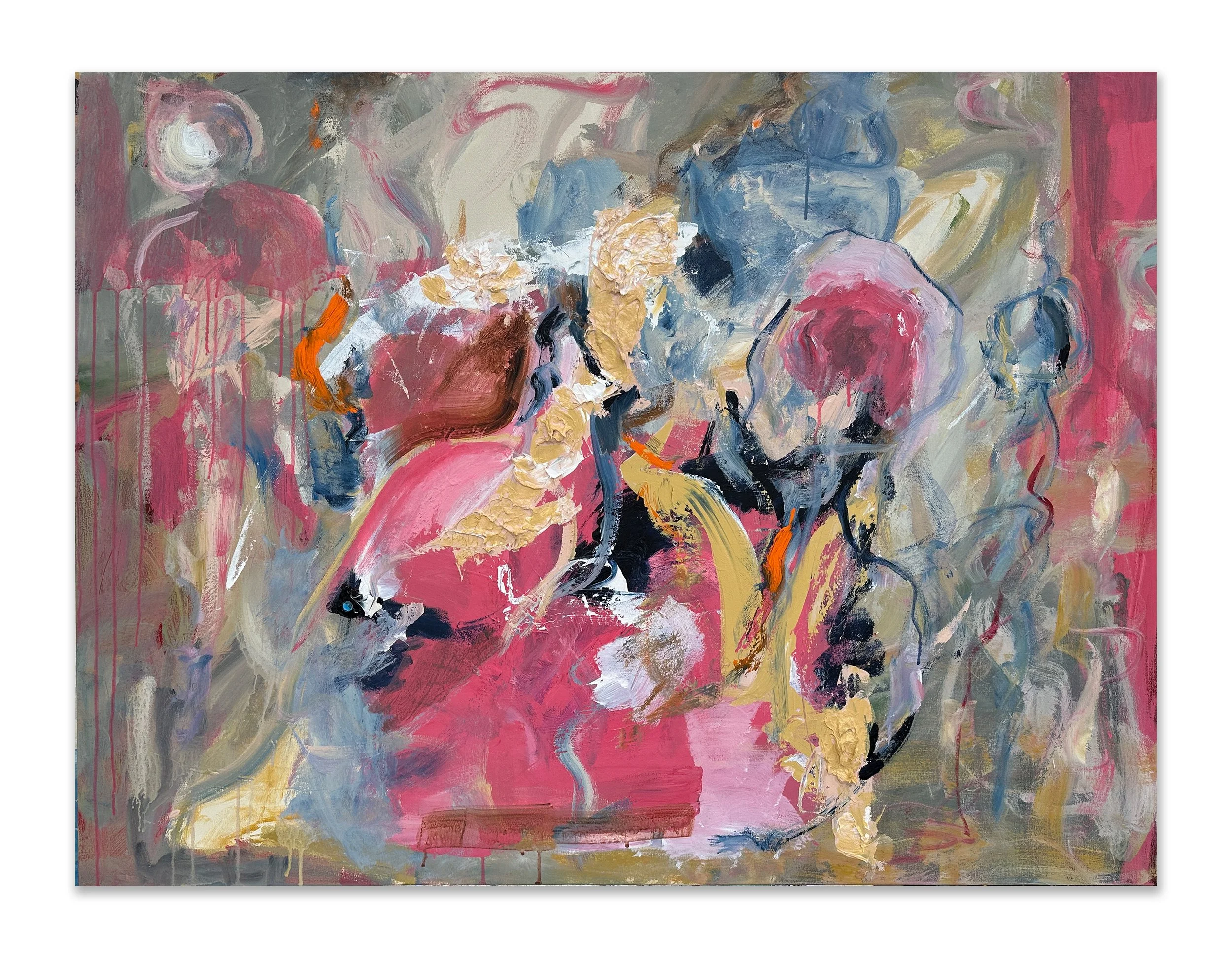 Woman Reclining, 2025, Acrylic on canvas, 36x48"