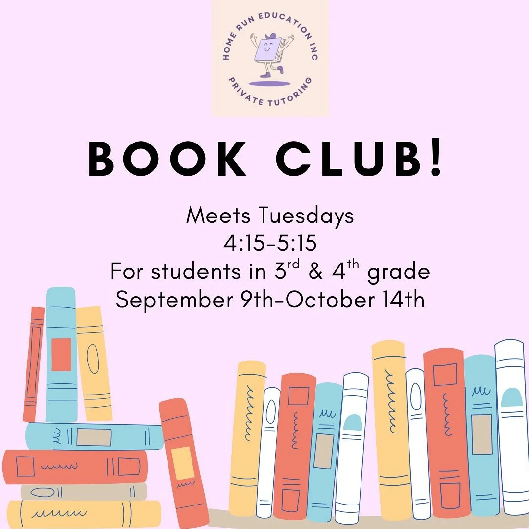 Dive into Reading with Our 3rd &amp; 4th Grade Book Club!📚

Our new 6 week book club is designed to make reading fun and exciting for 3rd and 4th graders! We&rsquo;ll explore captivating stories and new worlds while strengthening important reading c