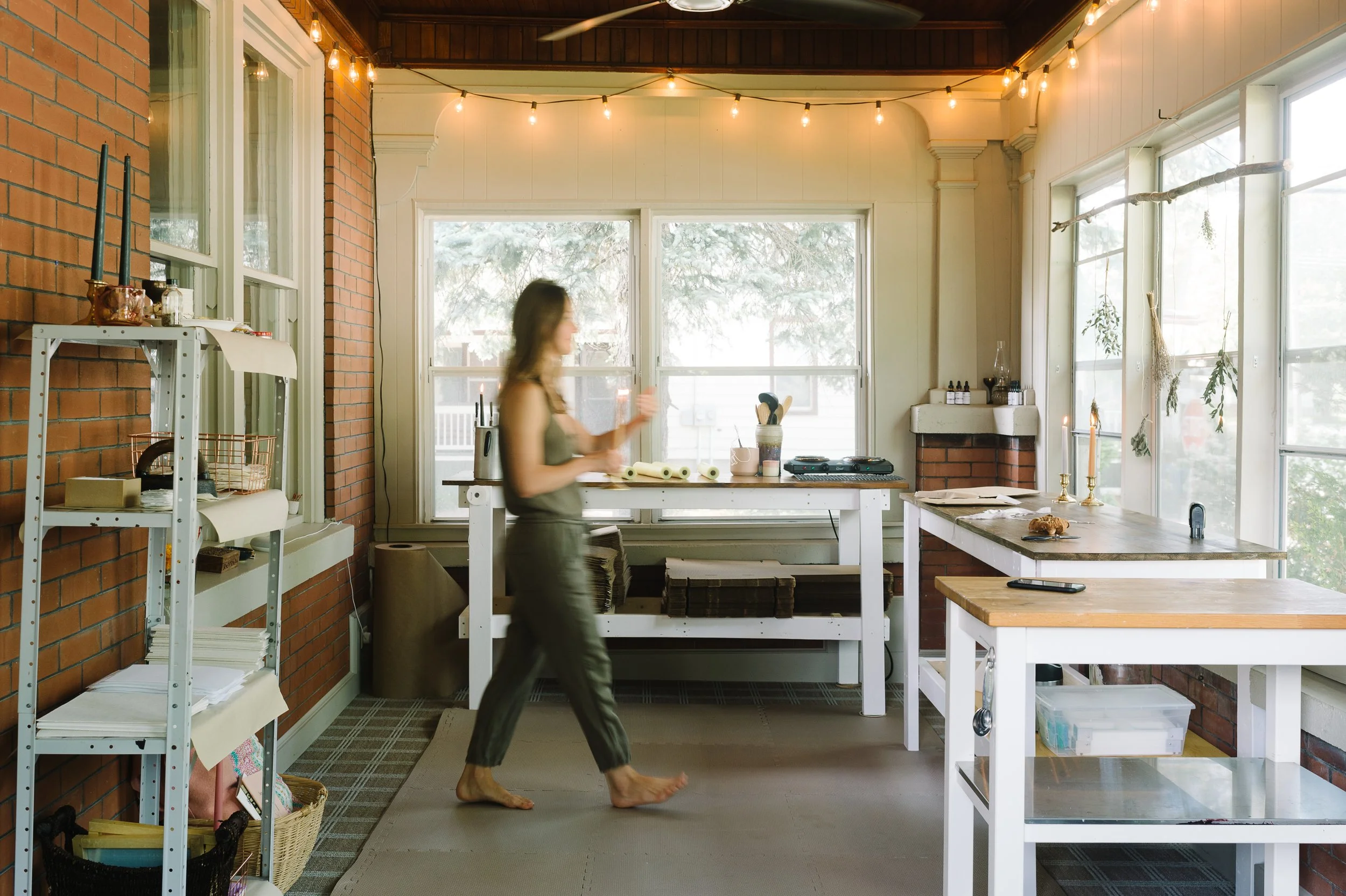 studio free folk candle making workshop space and studio in Prince Edward County.