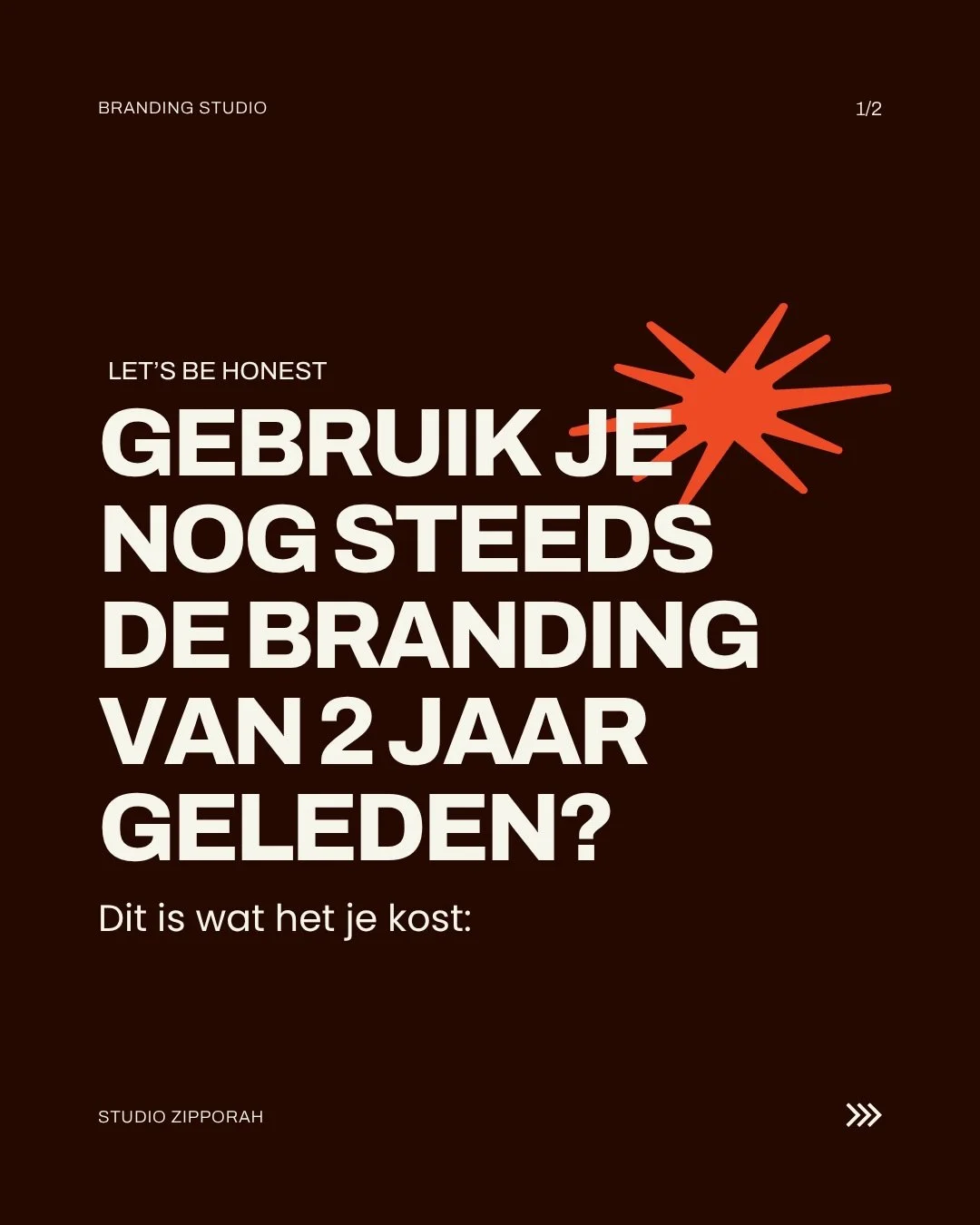 Gebruik je nog steeds de branding van 2 jaar geleden? Dit is wat het je kost:

Voor een nieuw project had ik een gesprek met een founder. Haar energie en kwaliteit waren er, maar haar merk vertelde een ander verhaal. Toen ik haar ernaar vroeg, bleek 