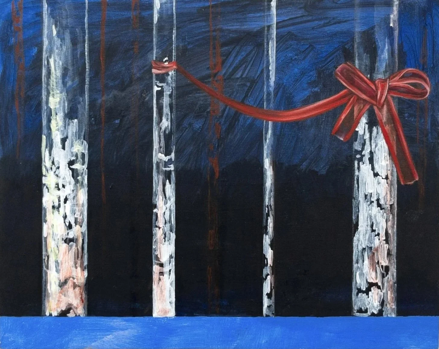 Talisman Garland, 8 in. x 10 in., Oil on Wood Panel