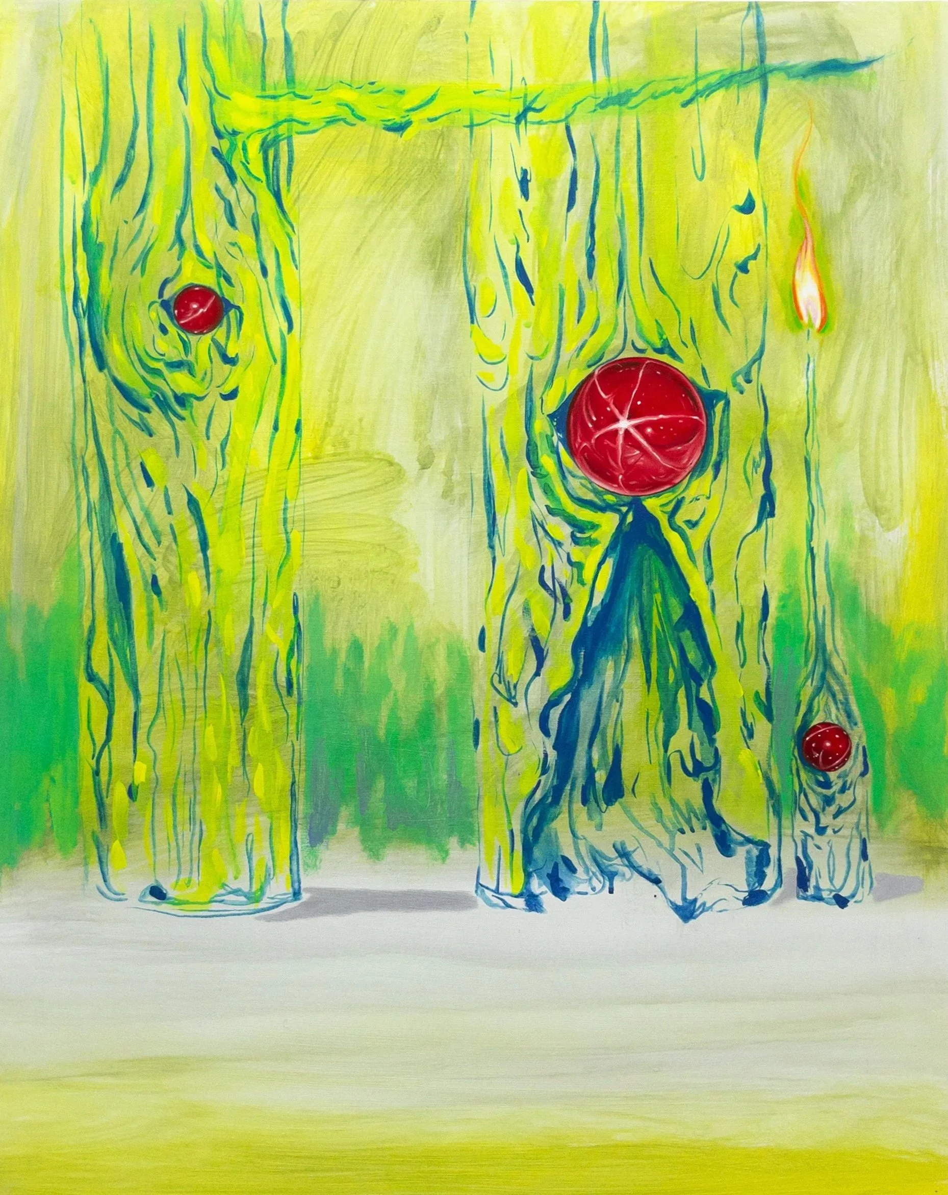 Starry-Eyed, 30 in. x 24 in., Oil and Acrylic on Wood Panel