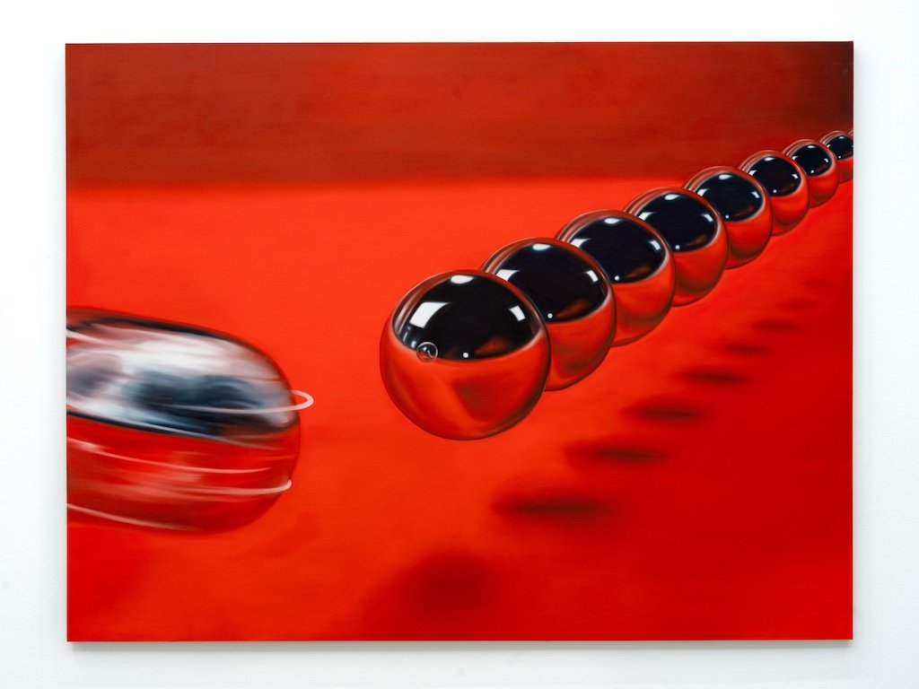 No Strings Attached, Oil and Acrylic on Canvas, 70 in. x 92 in., 2024