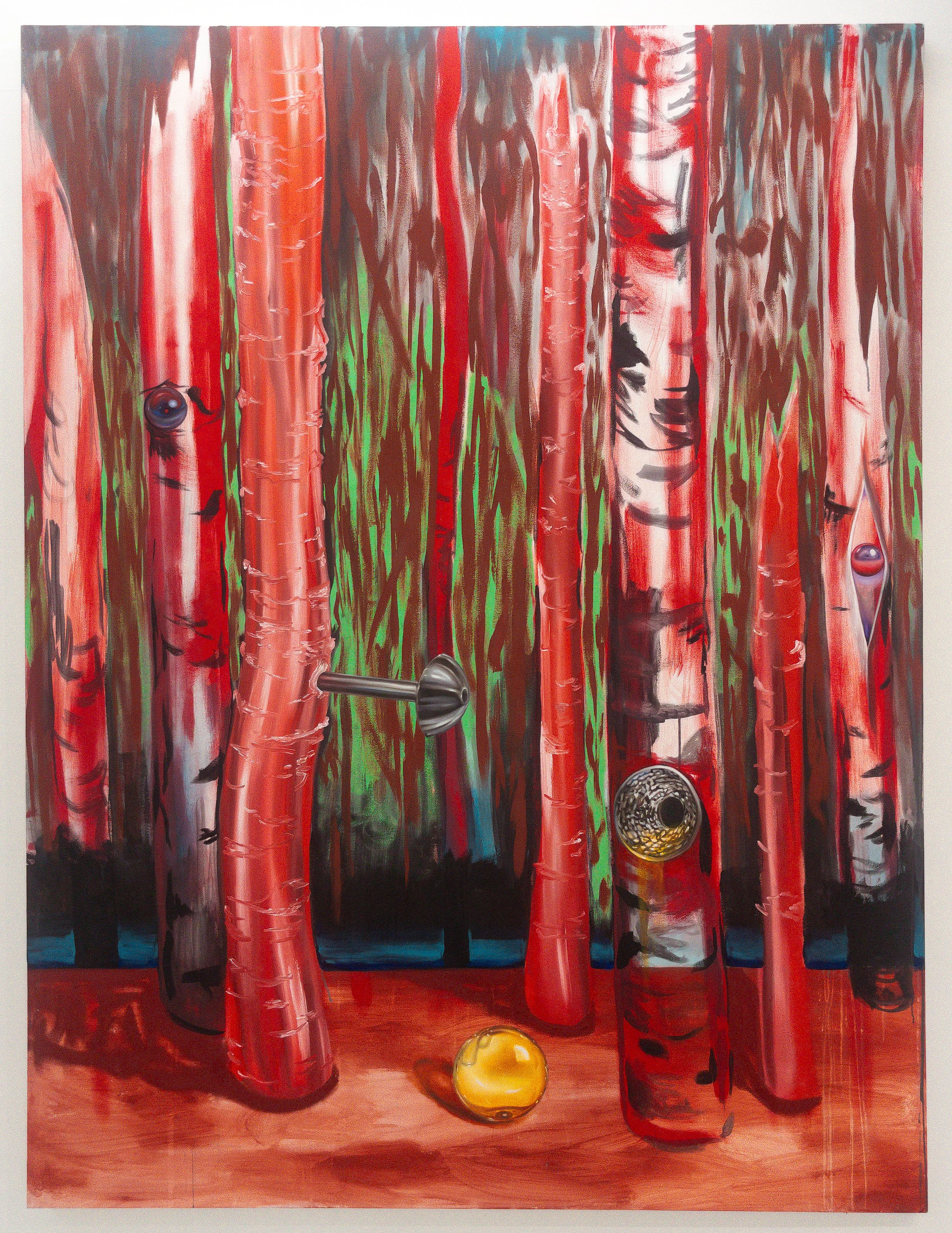 Cruisers in the Clearing, 92 in. x 70 in., Oil on Canvas, 2025