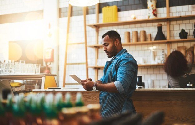 Business professional working with strategy notes