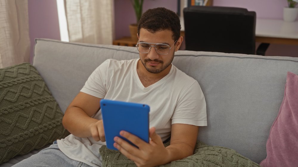 Person using healthcare price comparison tool on tablet