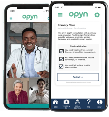 Doctor and nurse looking at tablet
