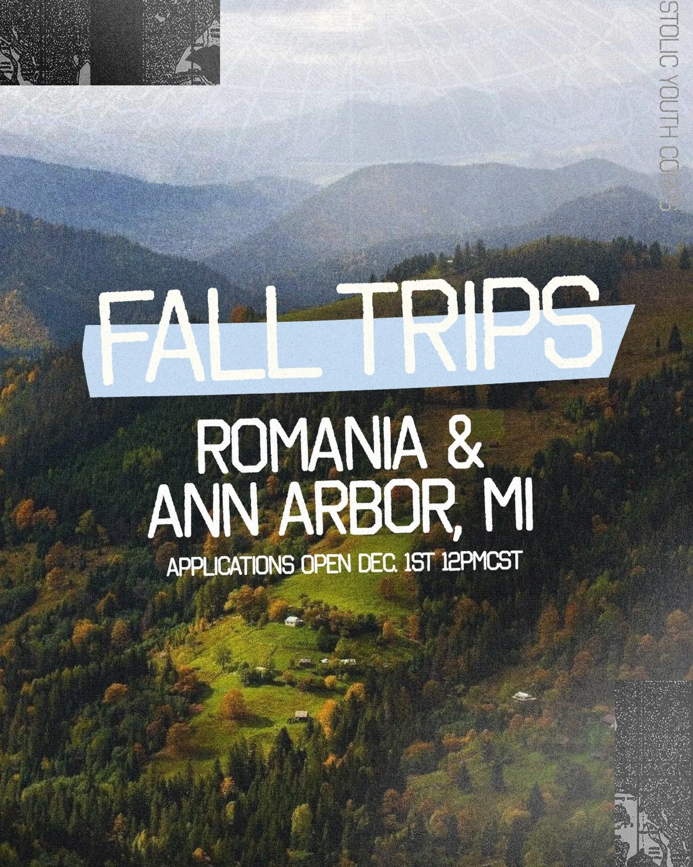 Fall trip applications to Romania and Ann Arbor, MI open TODAY at 12 PM CST. Link in bio 🔗