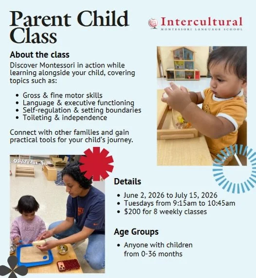 🌱 Curious about Montessori for infants &amp; toddlers? Join us this summer for a weekly Parent Child class led by Liz Pabello our  Director of Toddler Program!
👶 For families with children ages 0&ndash;36 months
Topics include: ✨ Gross &amp; fine m