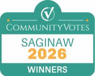 Saginaw Community Votes 2026 Winner  Badge