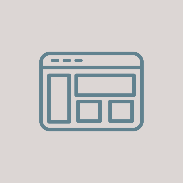 icon of website layout