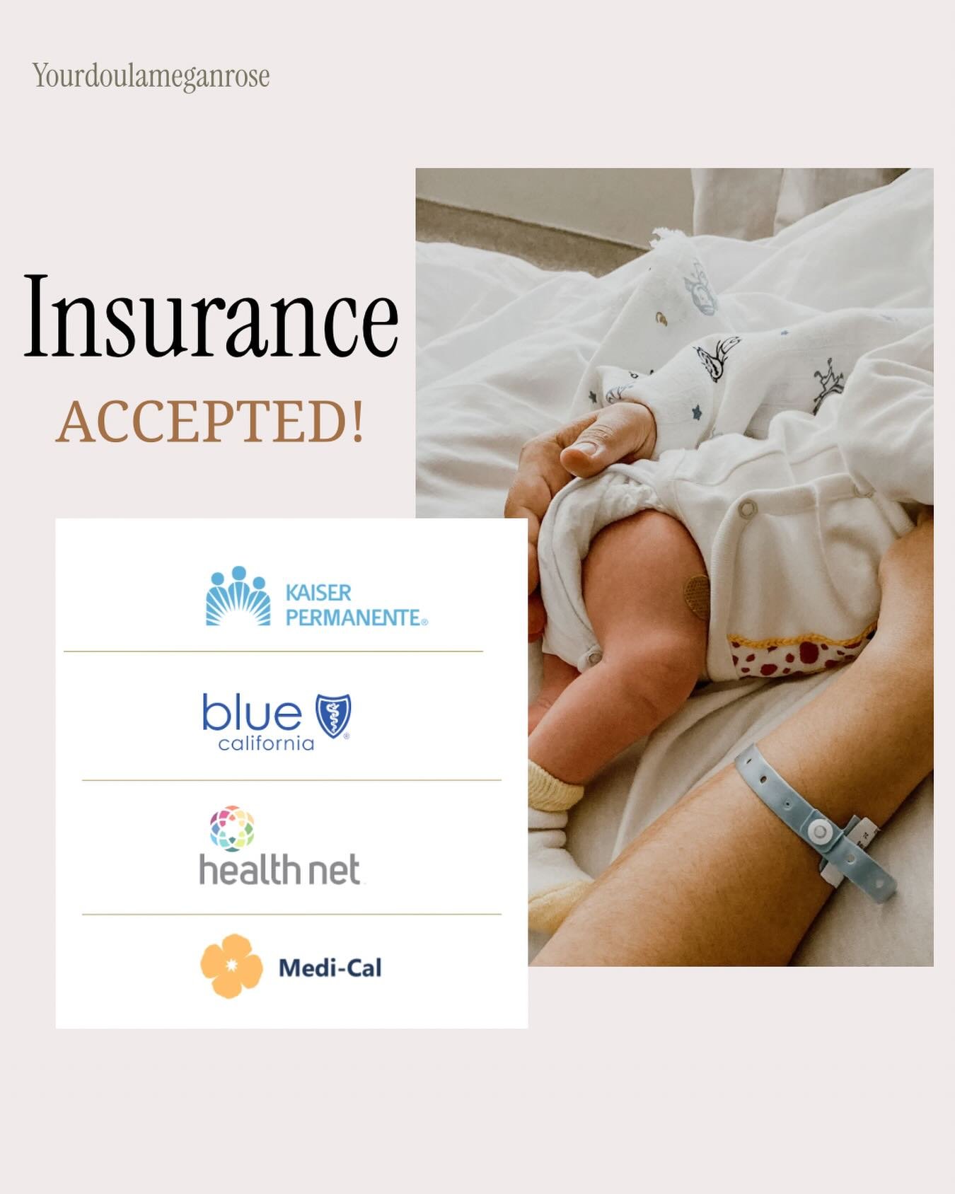 One less thing to worry about 🤍
&bull;
Happy to share that I accept Kaiser, Health Net, Medi-Cal, and Blue Shield and more! 
Finding a way to navigate insurance was a big goal of mine in creating my own practice! I genuinely am so satisfied when the