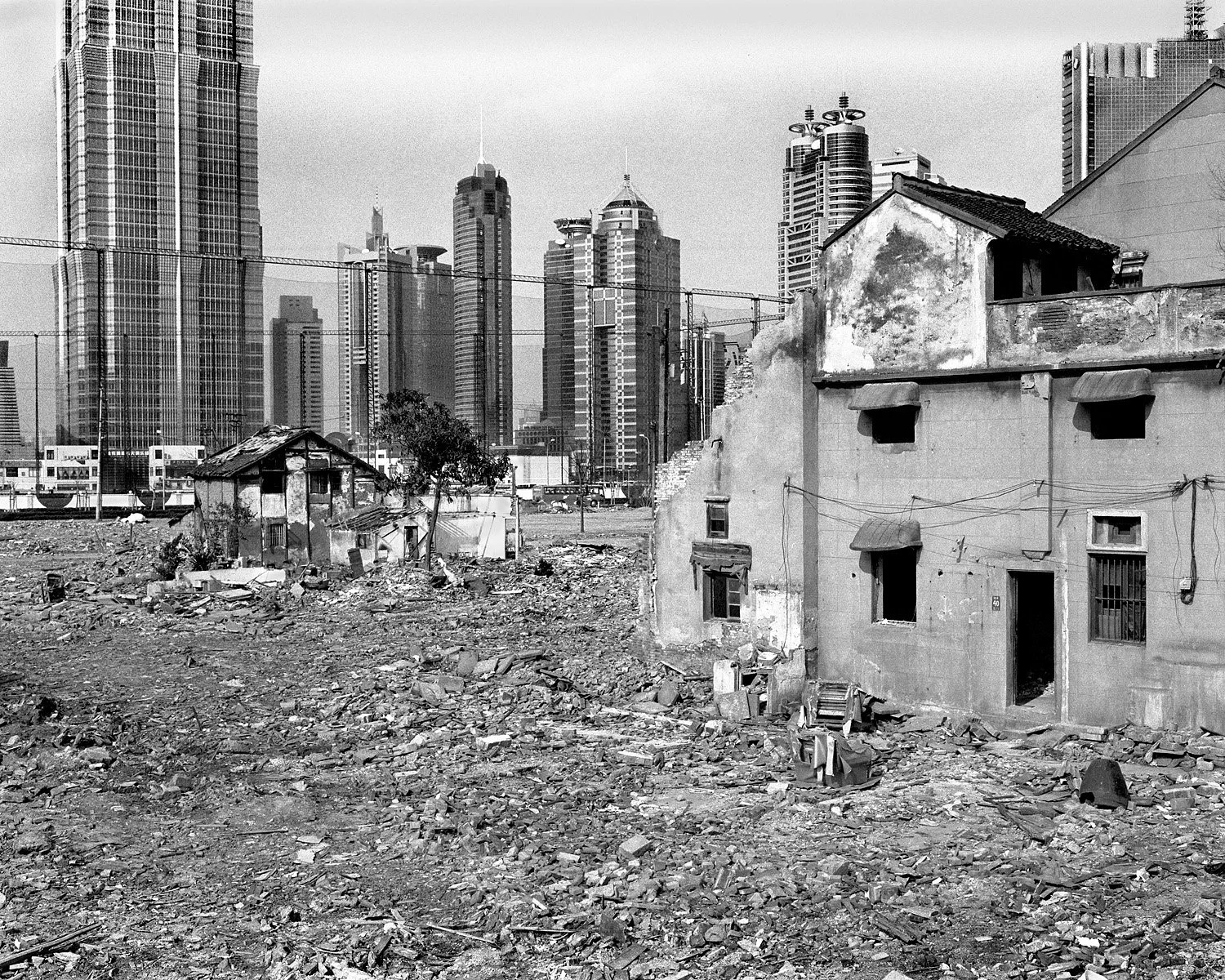 2002 Shanghai Pudong Financial District - Jin Mao Tower, Golf Driving Range Fence, Last Homes