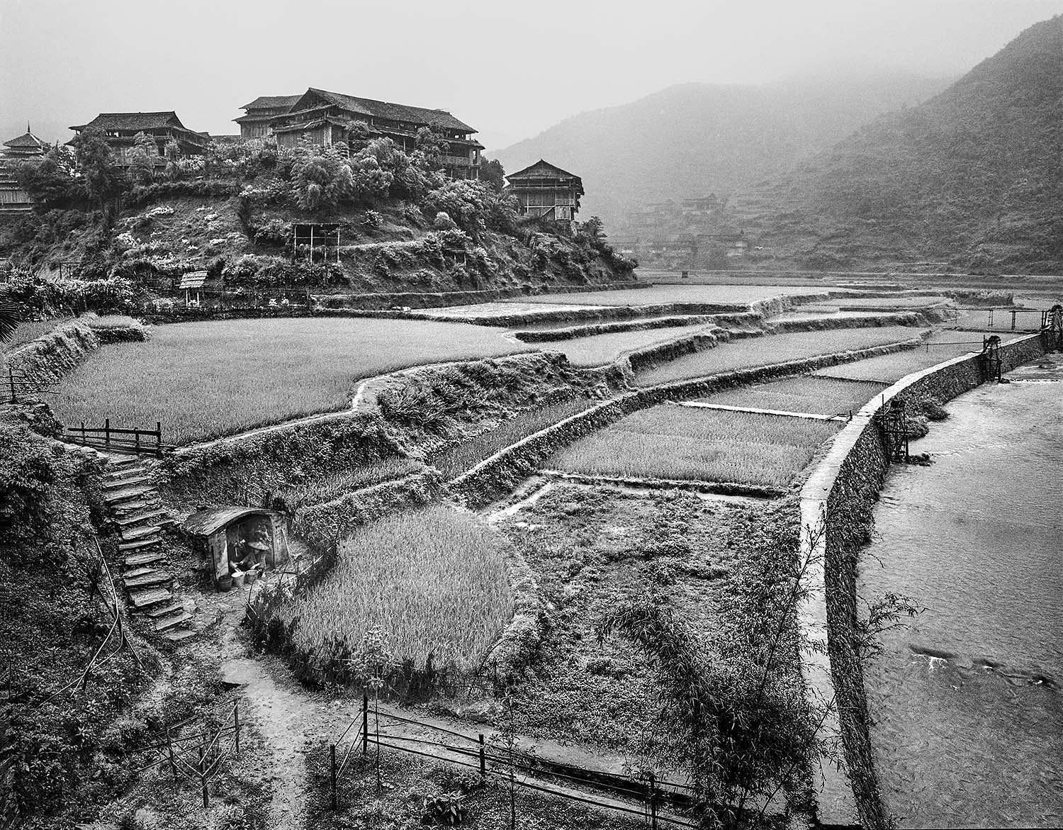 1987  Drum Tower Village and Rice Terraces - Chengyang, Guizhou Province