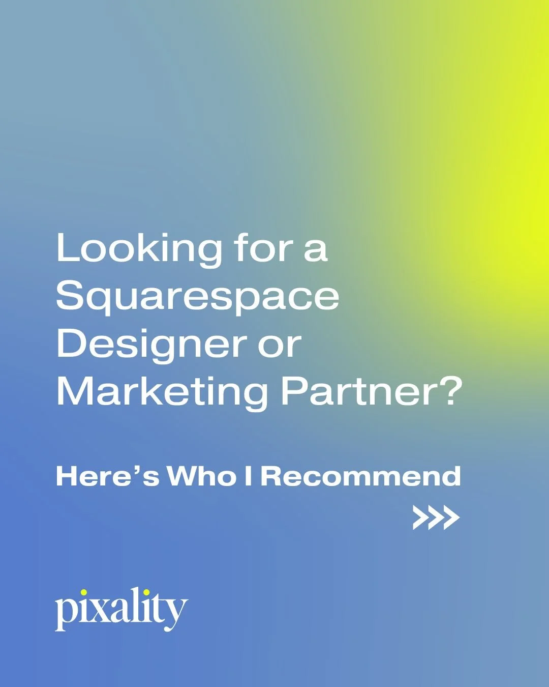 Pixality may be closing, but you&rsquo;re not on your own!

Here&rsquo;s a curated list of trusted web designers and other service providers I&rsquo;ve worked alongside and confidently recommend. Each brings their own strengths, and I encourage you t