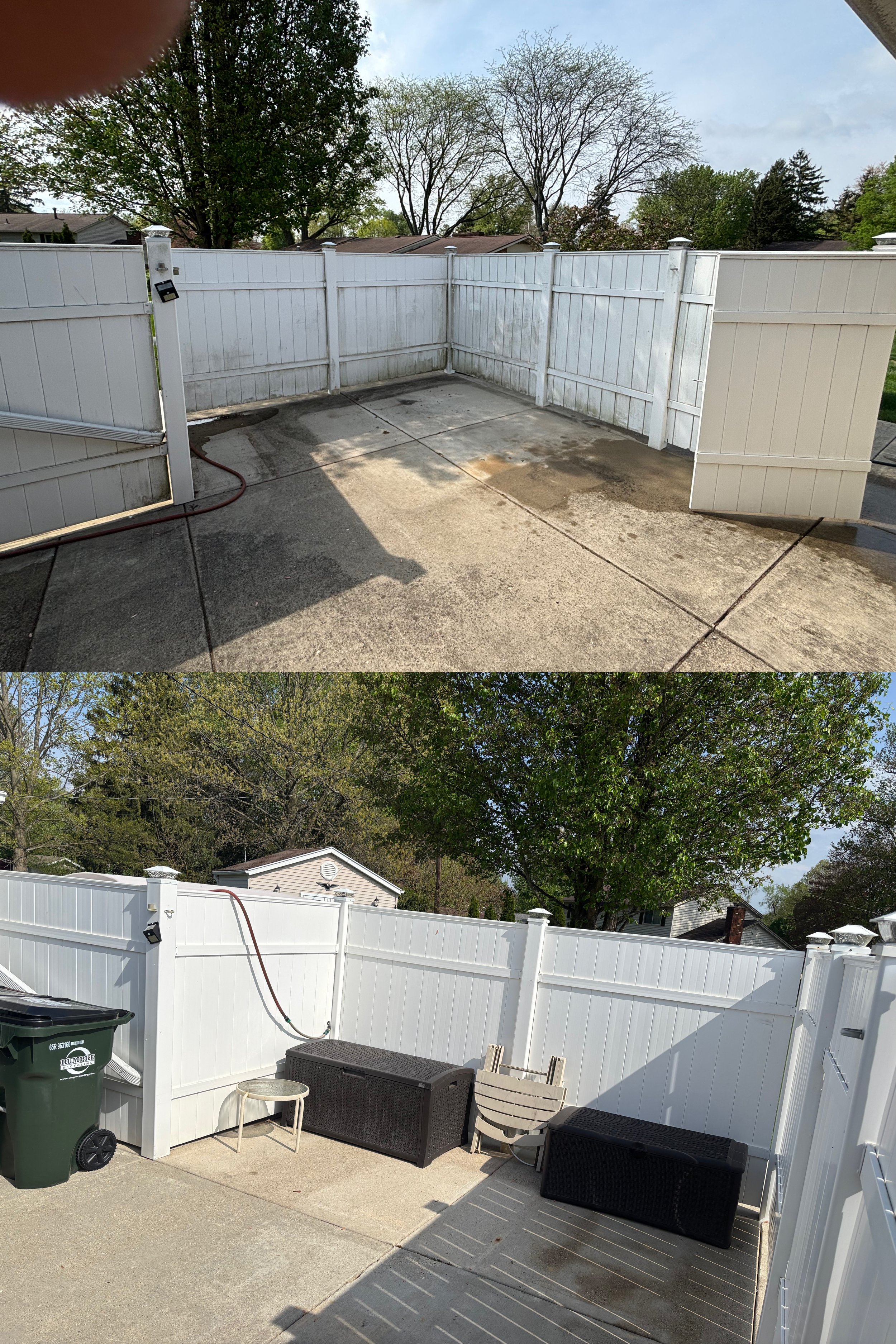 Patio and Fence Wash in Kettering, Oh