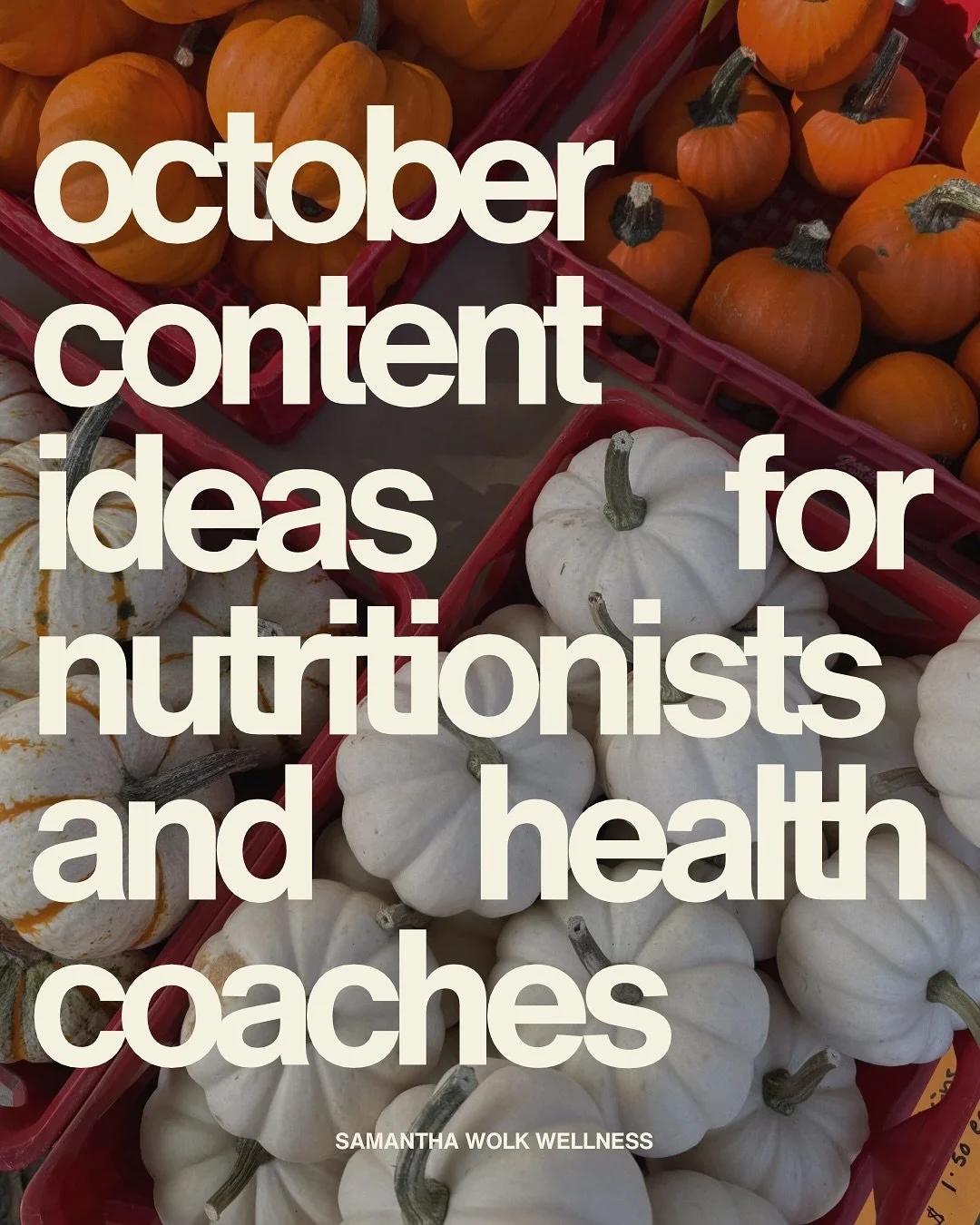 October is here!!! 🍂

My favorite month of the year for content!! cozy, spooky vibes, grounding seasonal foods, and slower routines. 🤎🕯️

As nutrition professionals, creating content that reflects the season helps our audience feel seen and suppor
