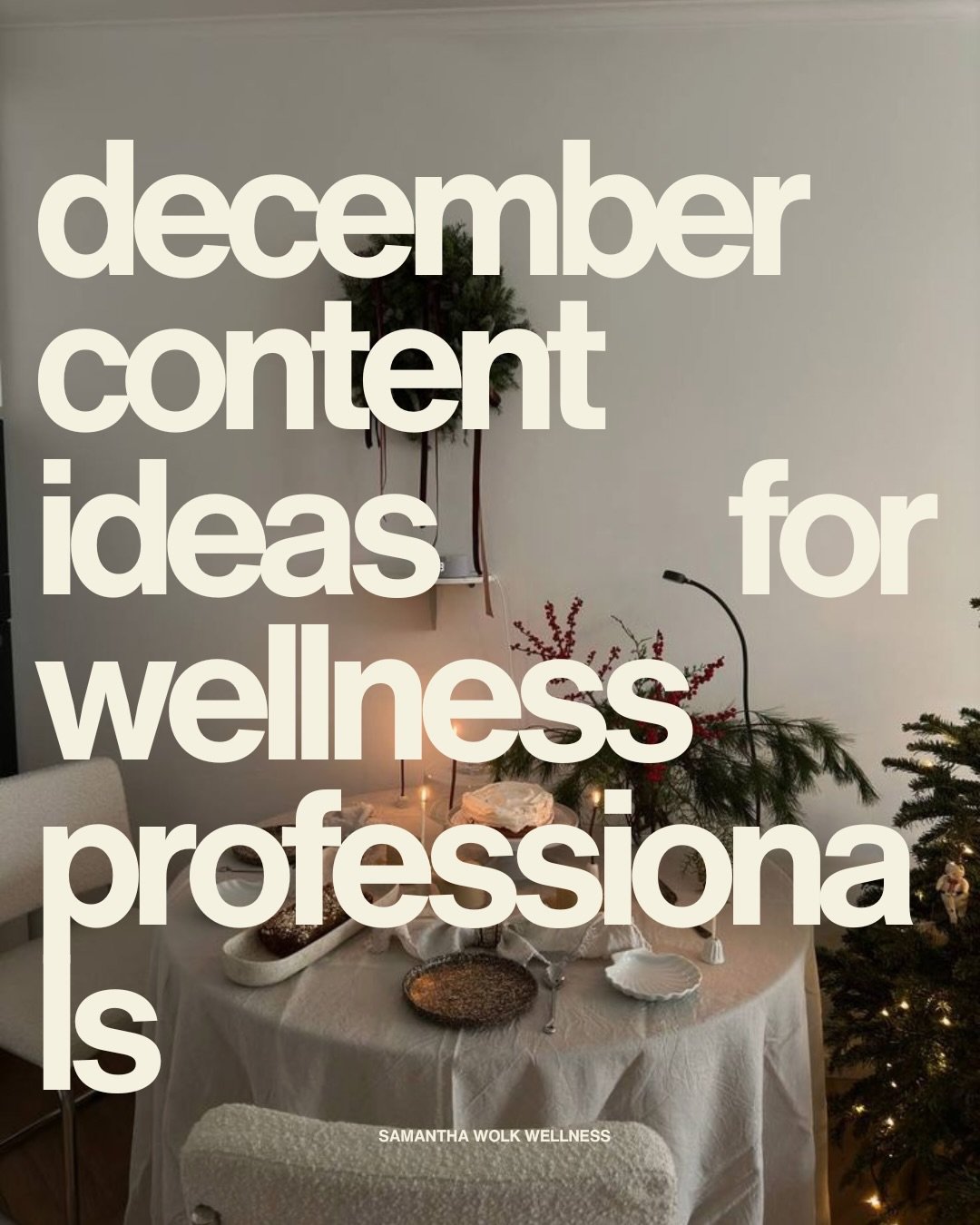 It&rsquo;s the most wonderful time of the year! ❄️🎄✨

But oftentimes, this time of year gets tough for content creators. 

Stress is higher. Deadlines are looming. Clients and brands need things yesterday. 

And you&rsquo;re supposed to somehow stay