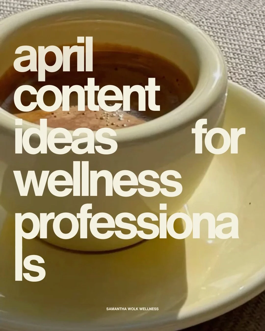 happy april!! 🌱💛🌸 spring is here!!

and if you&rsquo;re a wellness entrepreneur, this is the perfect month to lean into new beginnings! 

here are some simple content ideas to help you show up this month without burning yourself out or overthinkin