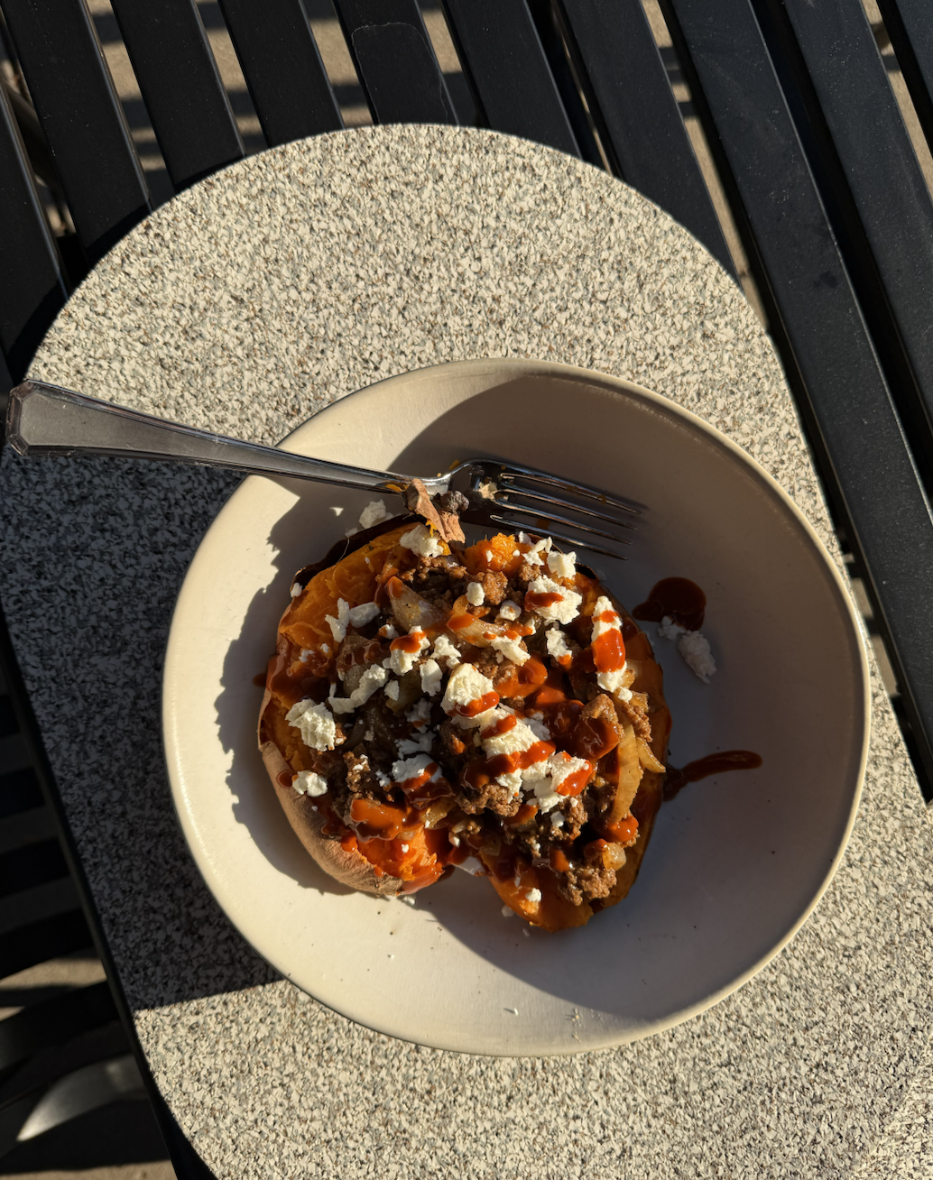 stuffed sweet potatoes