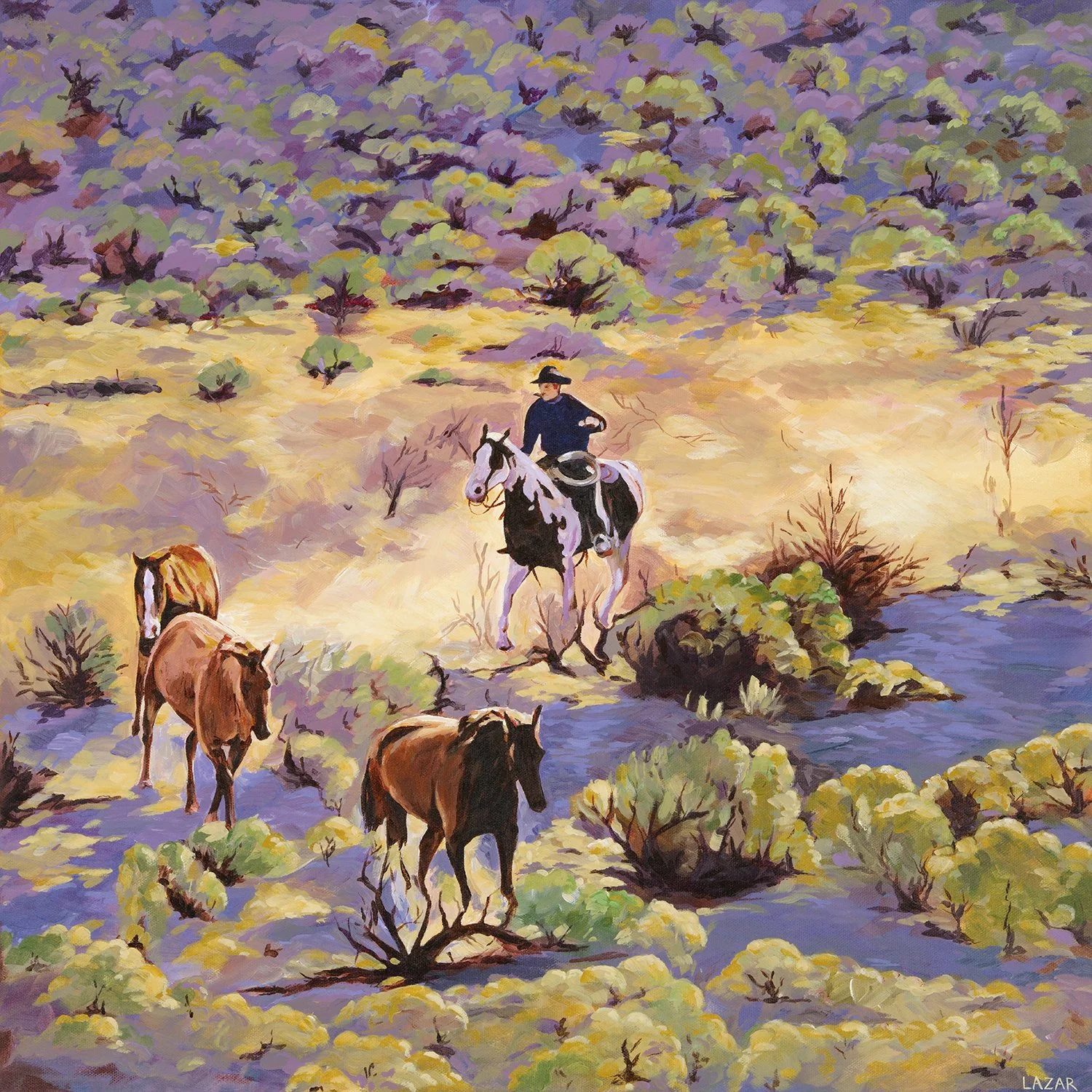 Print Wild horses
