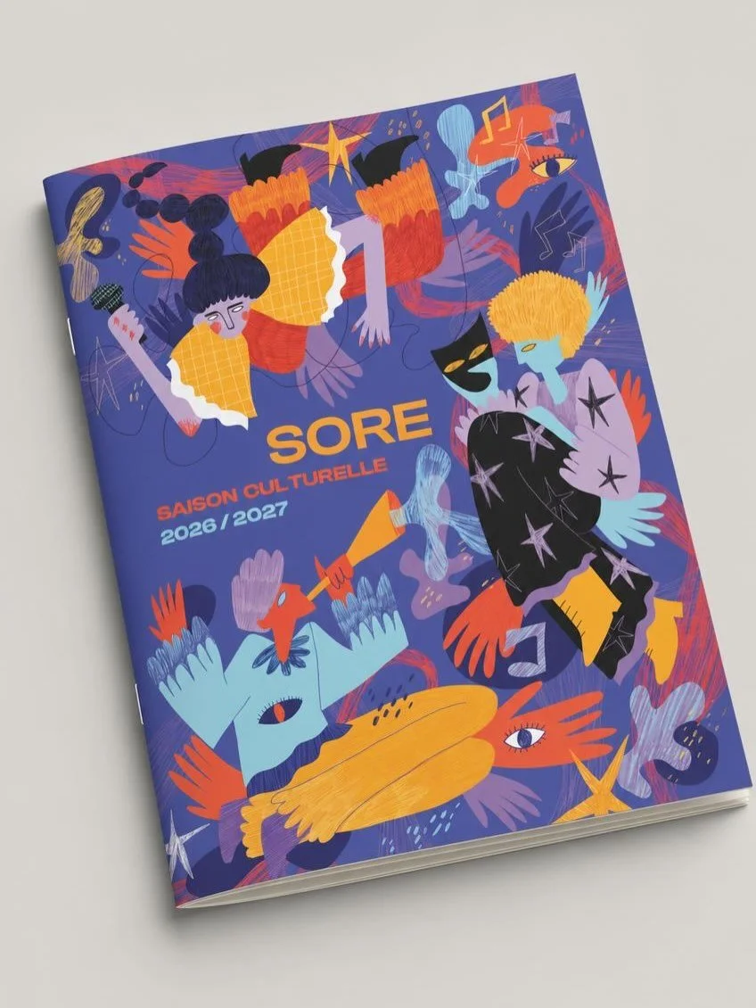 Merci &agrave; la mairie de Sore de m&rsquo;avoir confi&eacute; l&rsquo;identit&eacute; visuelle de sa saison culturelle !

Sore, c&rsquo;est un village de 1 000 habitants qui fait vivre la culture localement, avec des propositions vari&eacute;es, ex