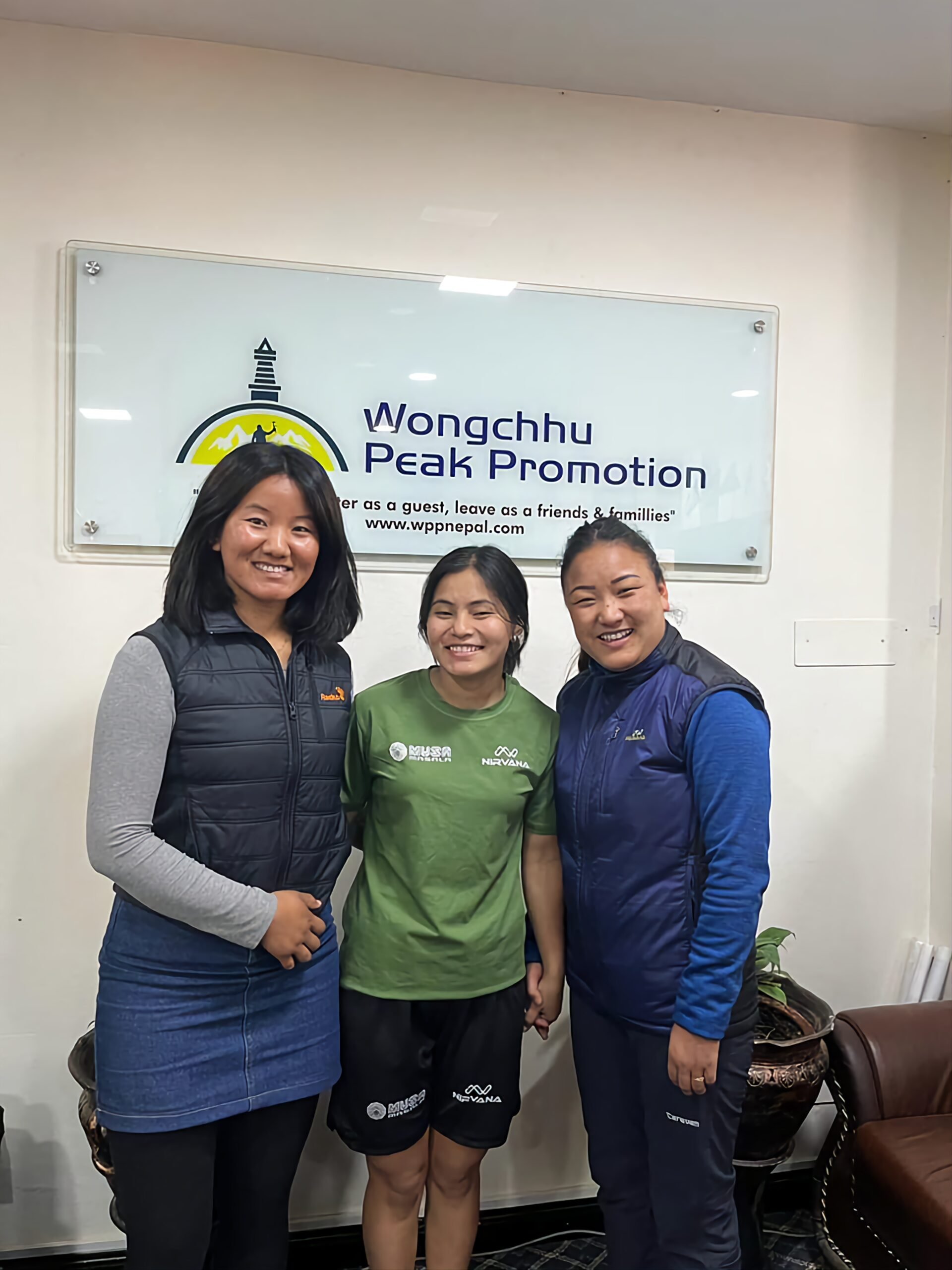 Supporting Nepali Climber, Panchamaya Tamang