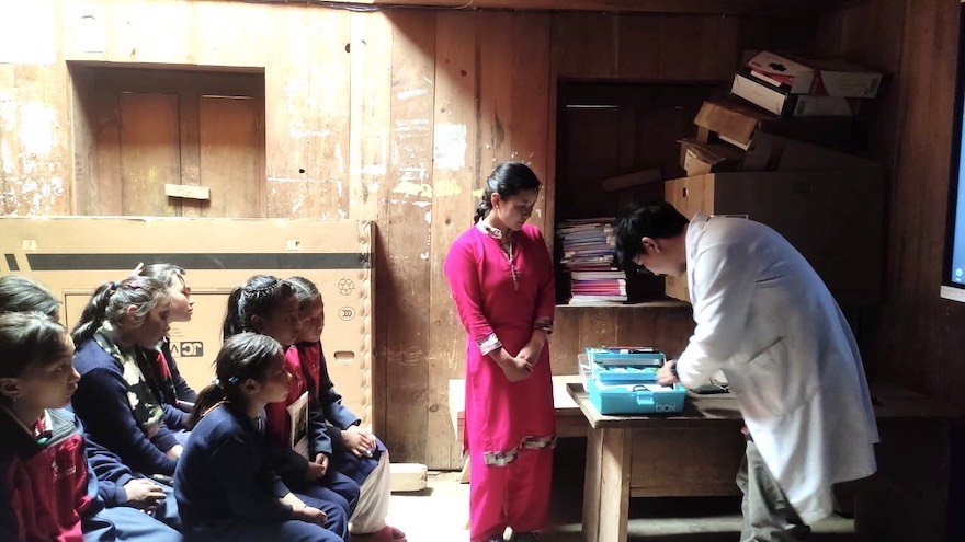 Teaching Nepali Children About Menstruation, Dental Care and Hygiene