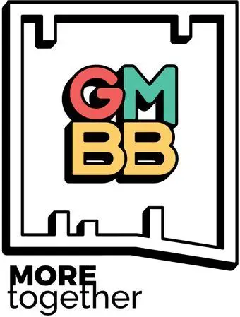 Logo with the letters 'GMBB' in colored blocks and the phrase 'MORE together' below.