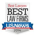 Badge for Best Lawyers Best Law Firms by U.S. News & World Report 2014