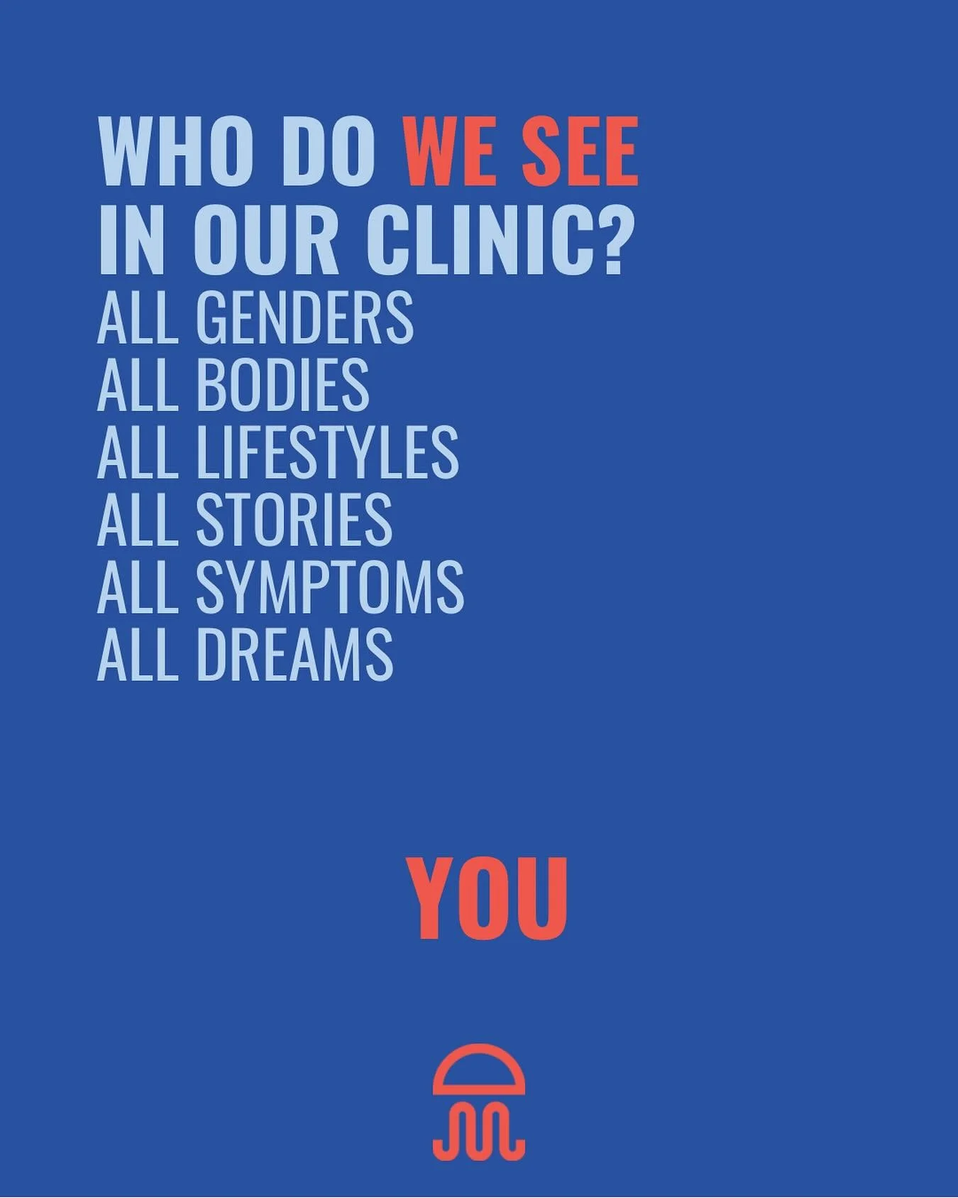 Who do we see in our clinic?

People told to &ldquo;just strengthen your core&rdquo; who still leak when they sneeze.

People whose sex life stopped being fun because it started being painful.

People who avoid public bathrooms because the urge alway