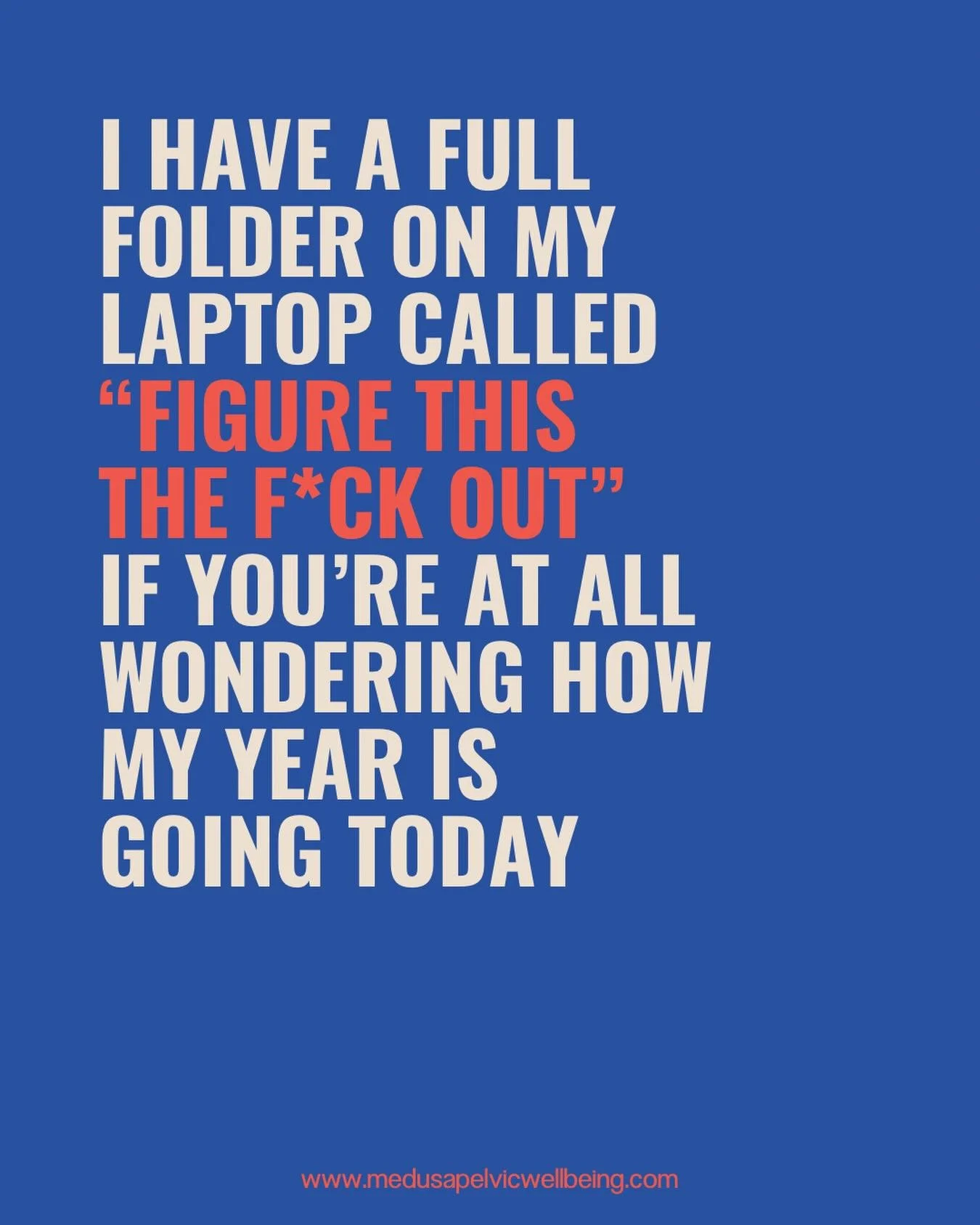 True story. This folder is where every &ldquo;I&rsquo;ll deal with it later&rdquo; dirty little procrastination from this entire year has gone to hide, hibernate, or haunt me. It&rsquo;s a dumping ground dumpster fire folder. A digital black hole of 