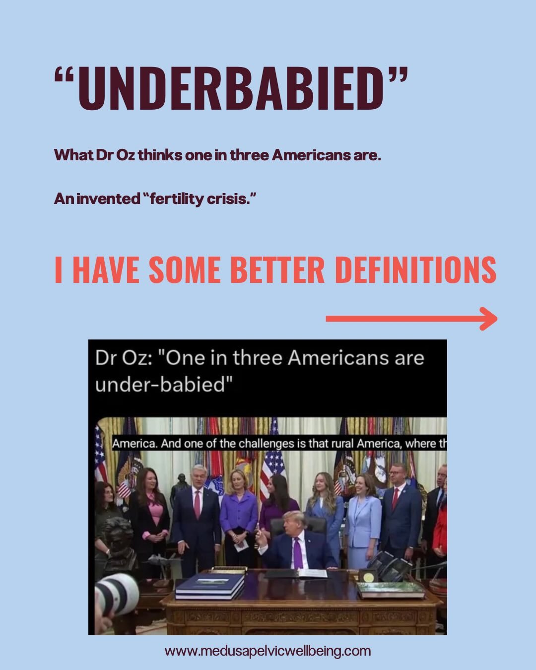 My definition of unbabied: critical issues not given enough care and attention